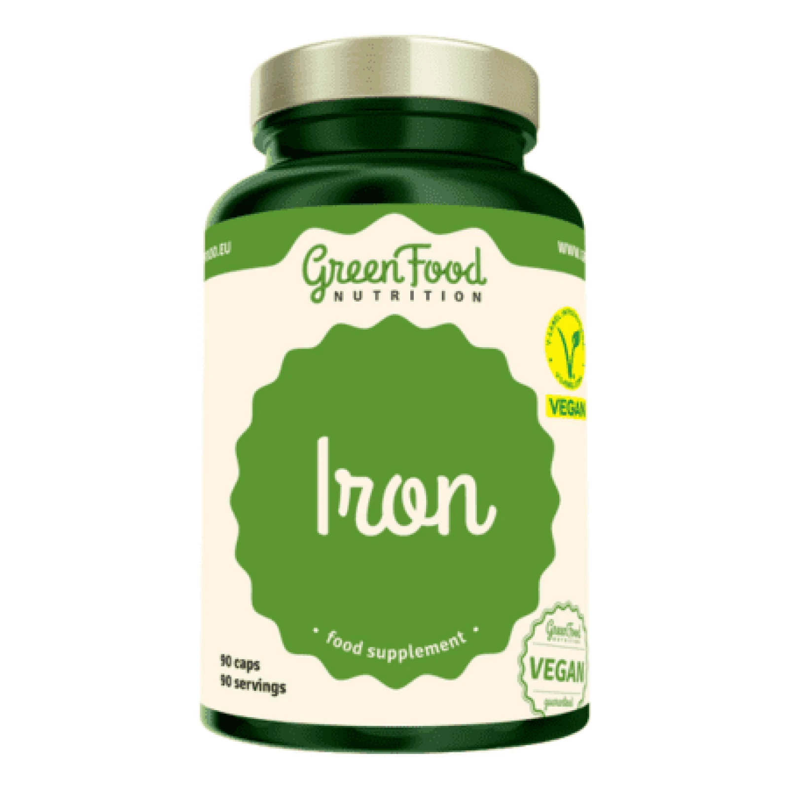 GREENFOOD Železo 90 kapsúl · záber 1