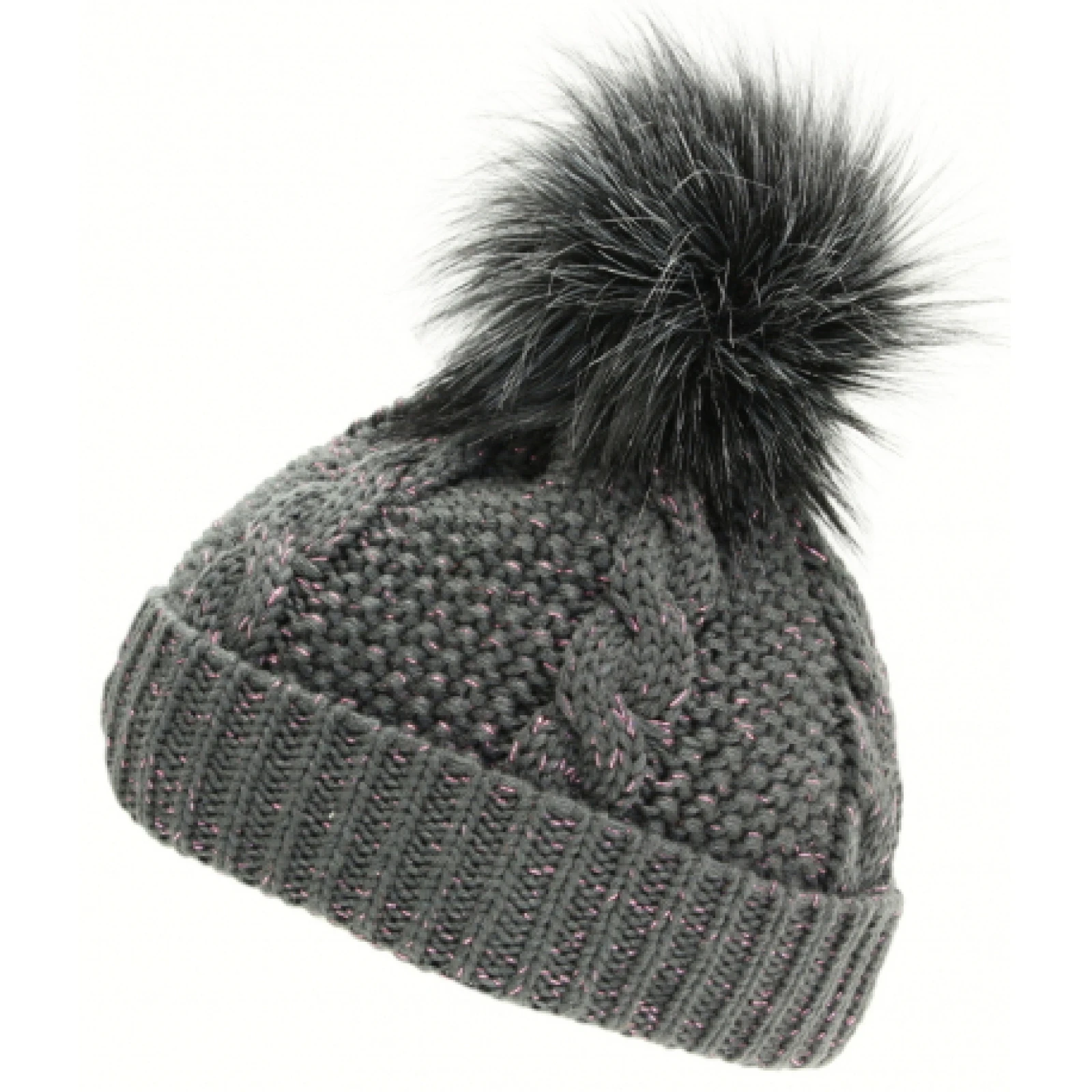 Dámska zimná čiapka BLIZZARD Viva Kaprun, grey pink · záber 1