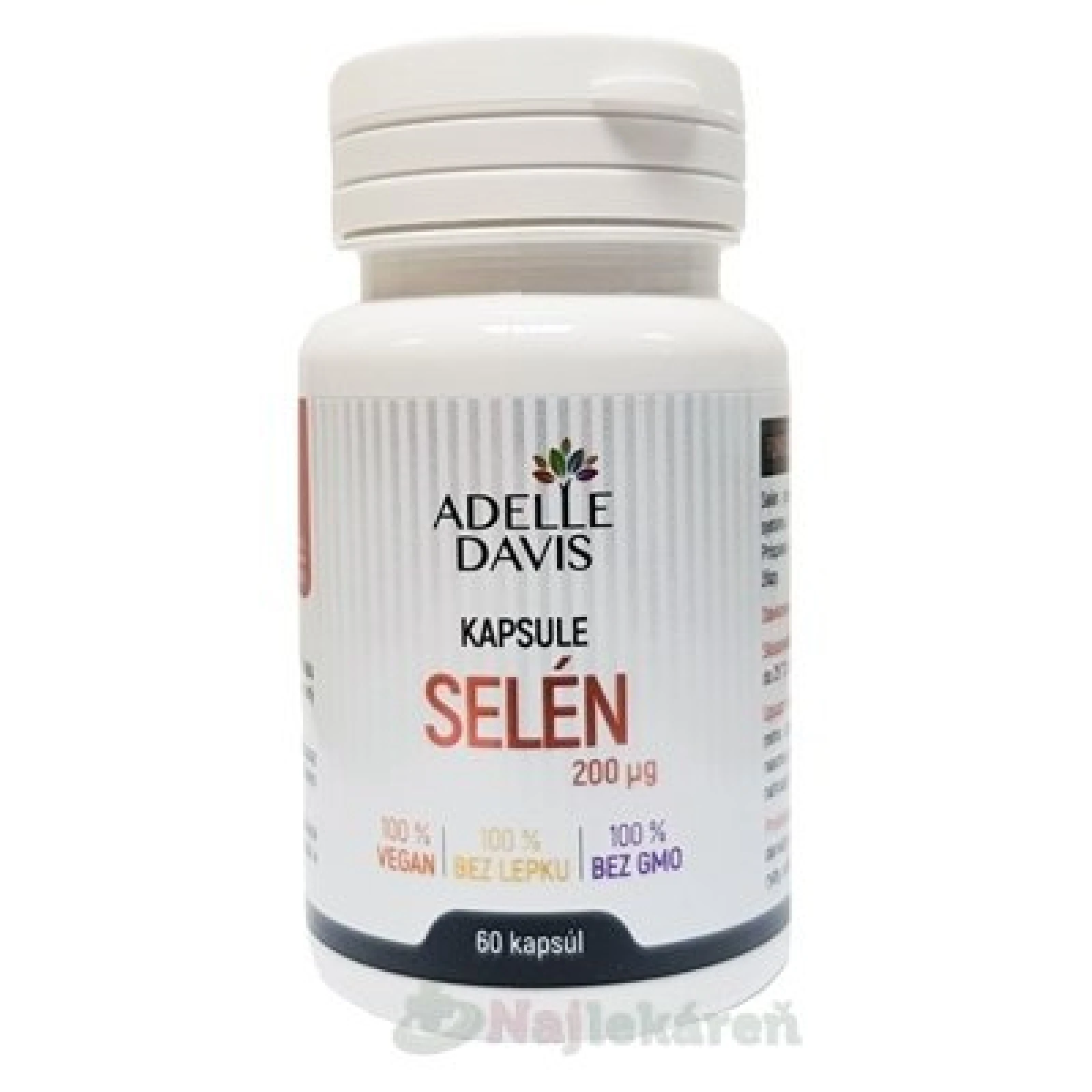 ADELLE DAVIS Selén 200 mcg 60 kapsúl · záber 1