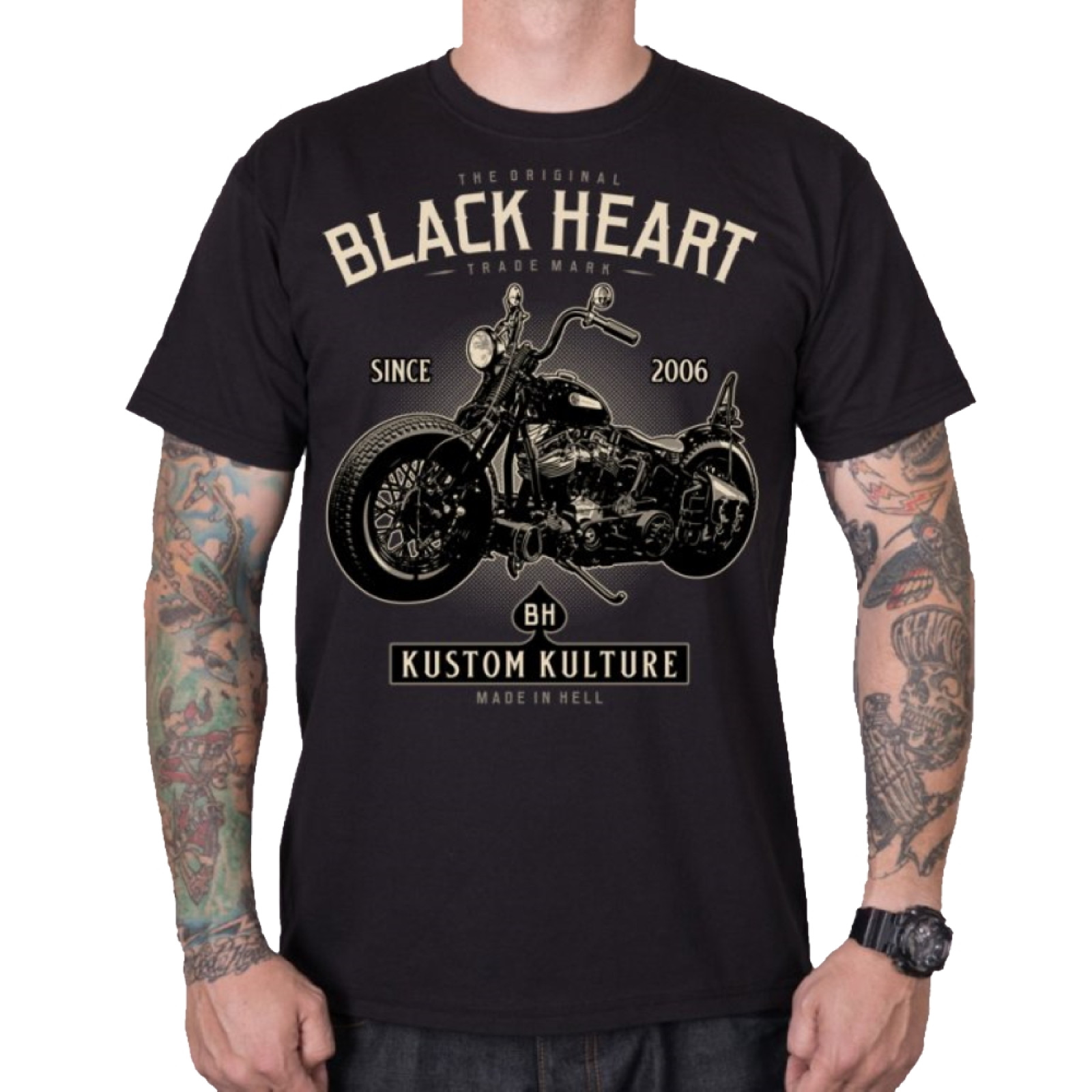 BLACK HEART Motorcycle čierna - XXL · záber 1
