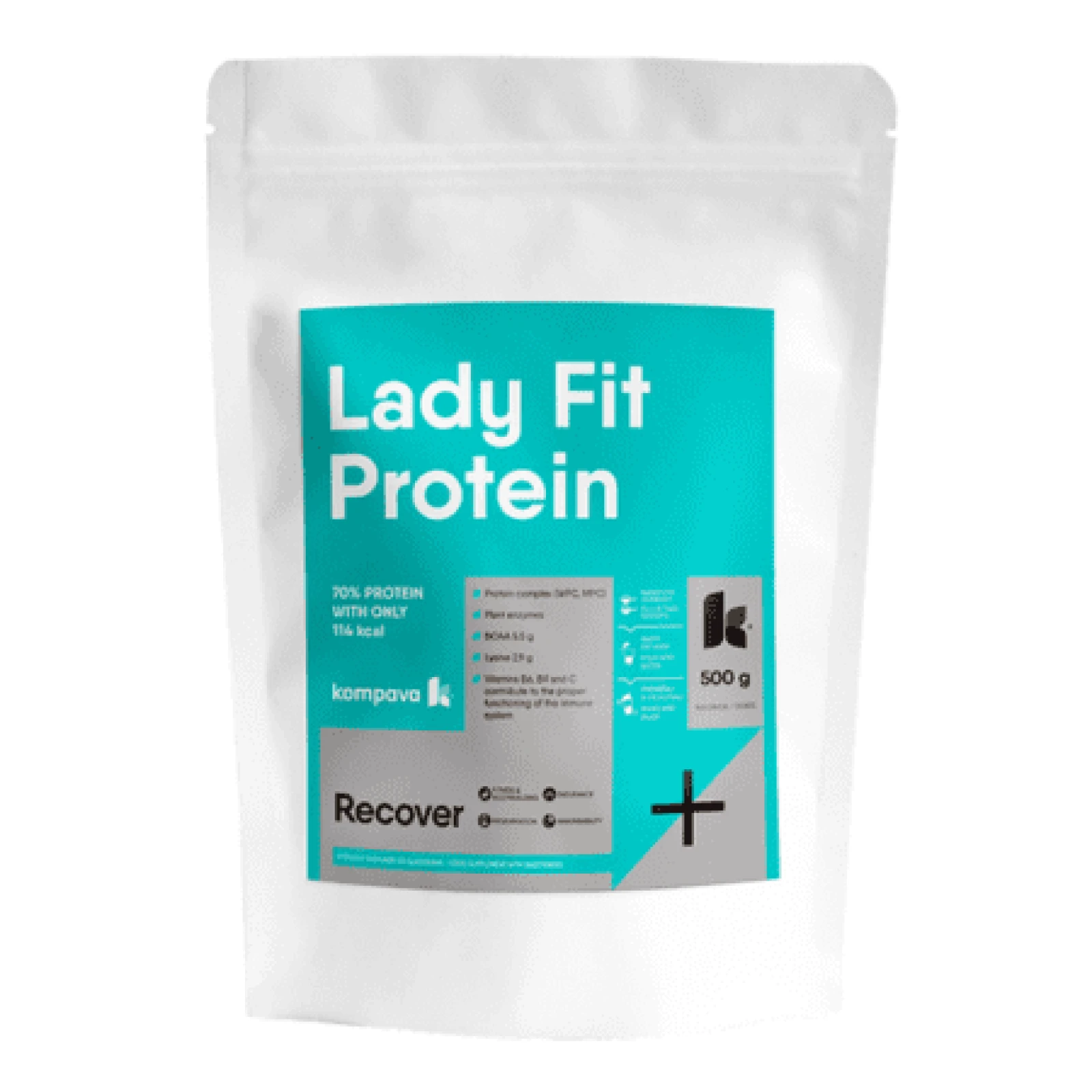 KOMPAVA Lady fit protein príchuť čokoláda 500 g · záber 1