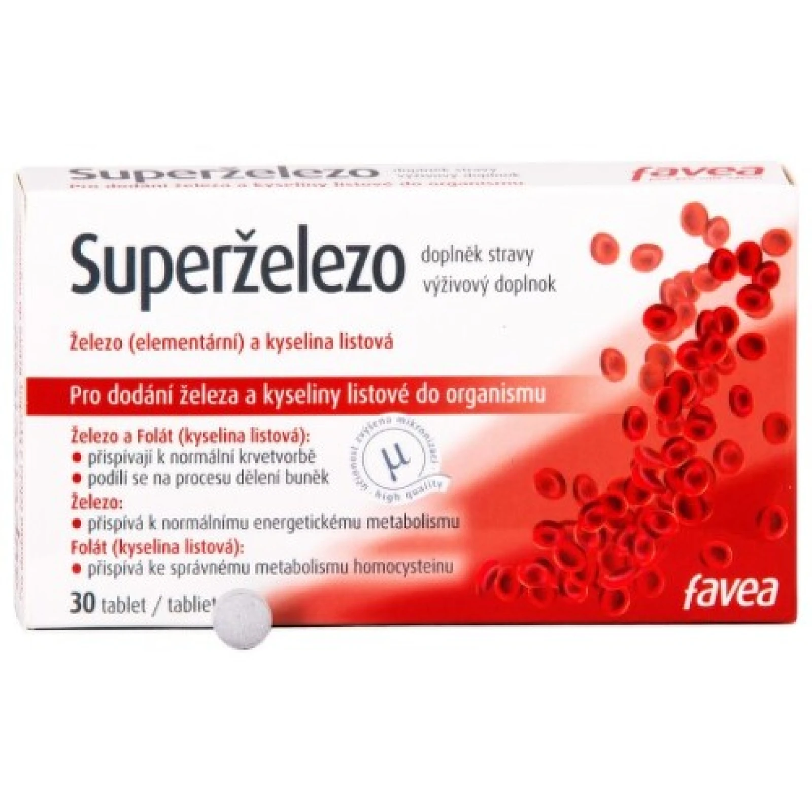 FAVEA Superželezo 30 tabliet · záber 1