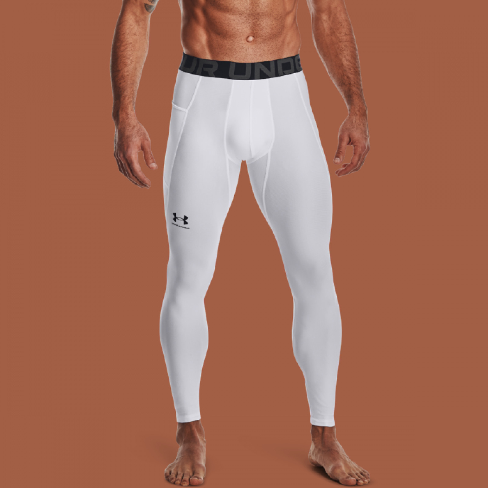 Under Armour Kompresné legíny HG Armour Leggings White SS · záber 1