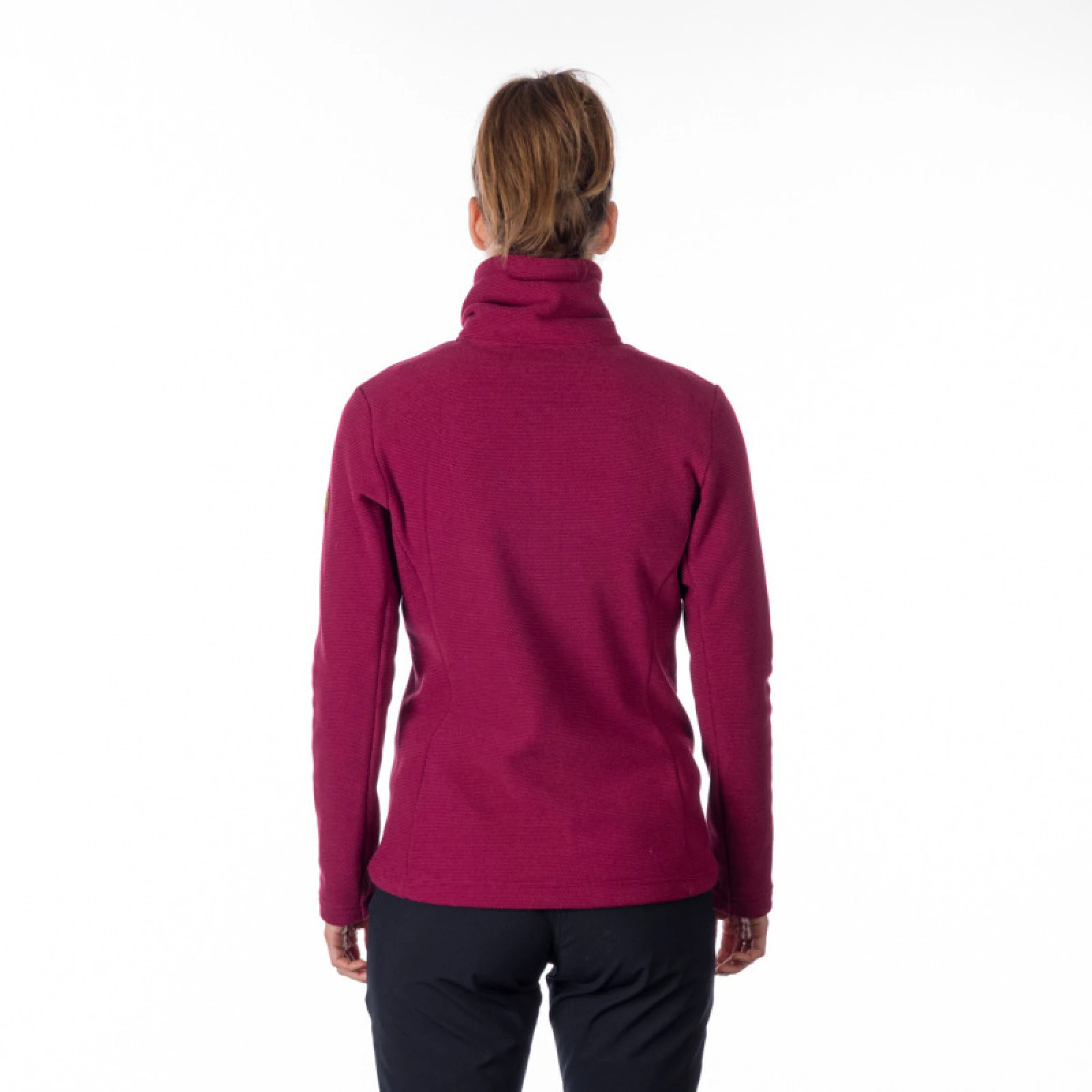 Dámska turistická mikina so zipsom NORTHFINDER WINIFRED-510-cherry · záber 5