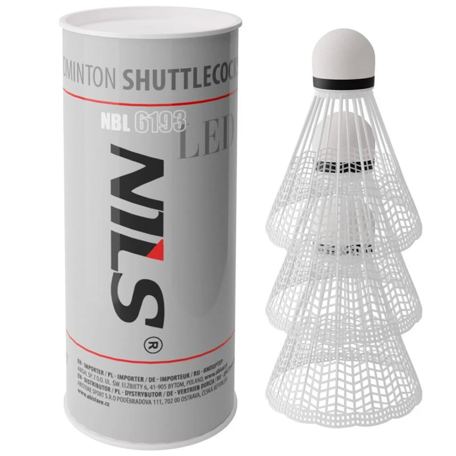 NILS NBL6193 s LED 3 ks Badmintonové míčky · záber 1