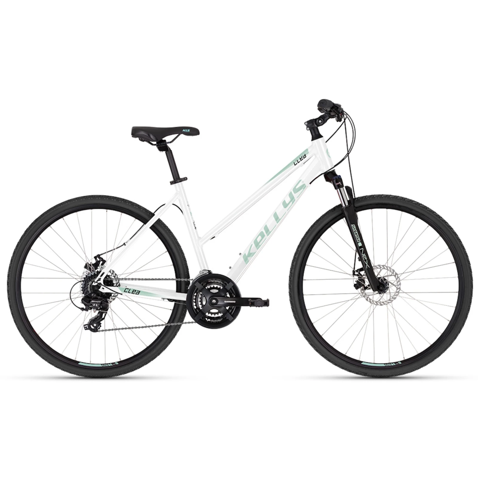 Kellys CLEA 70 28" - model 2025 Frost White - S (17", 155-170 cm) · záber 2