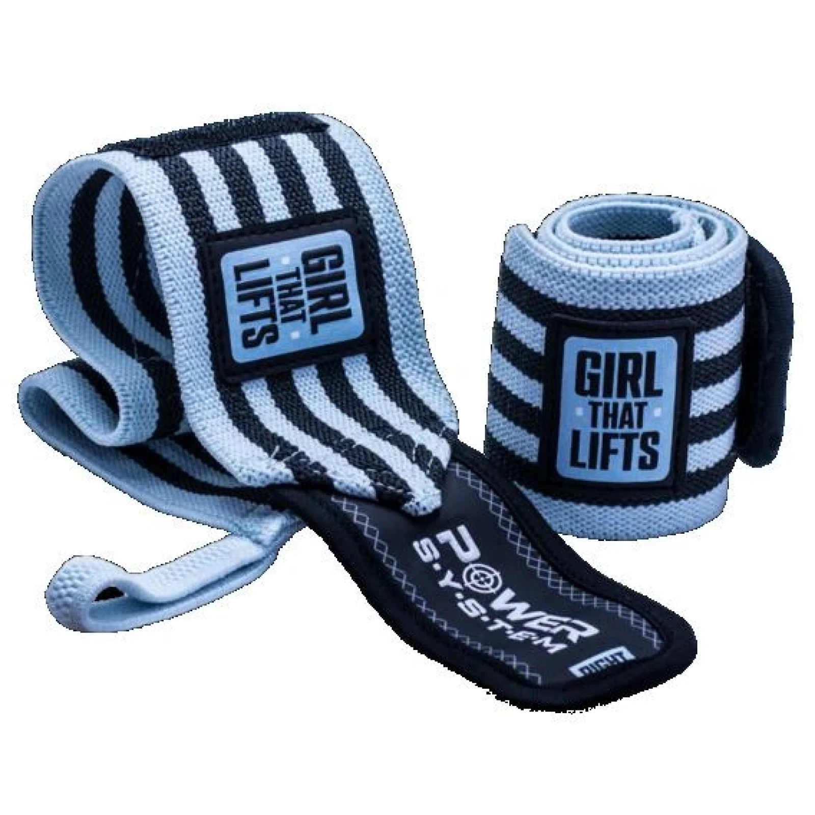 Power System Dámské posilovací bandáže na zápěstí Wrist Wraps GTL 3510 - Barva: ružová · záber 1