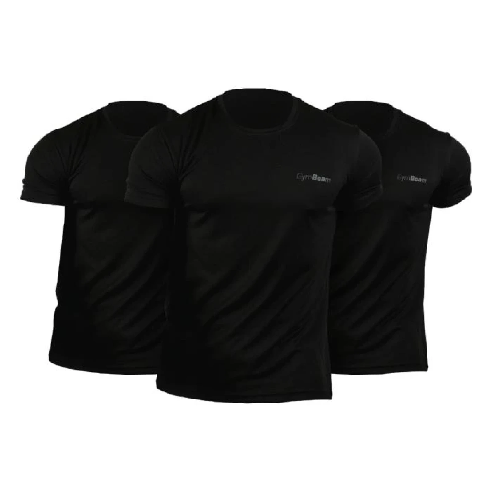 GymBeam Tričko TRN 3Pack Black - Velikost: 3, S | Barva: čierna | Hmotnost: 0,39 kg · záber 2