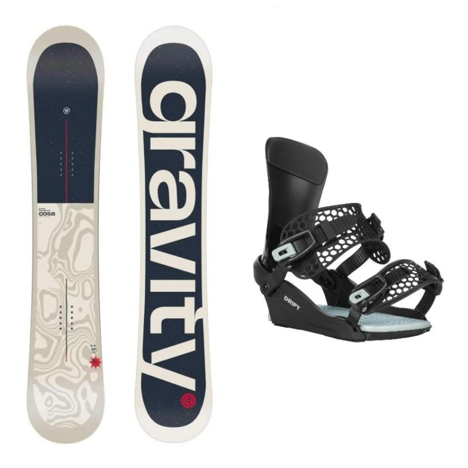Gravity Cosa 25/26 pánský snowboard + Gravity Drift black/sage vázání · záber 1