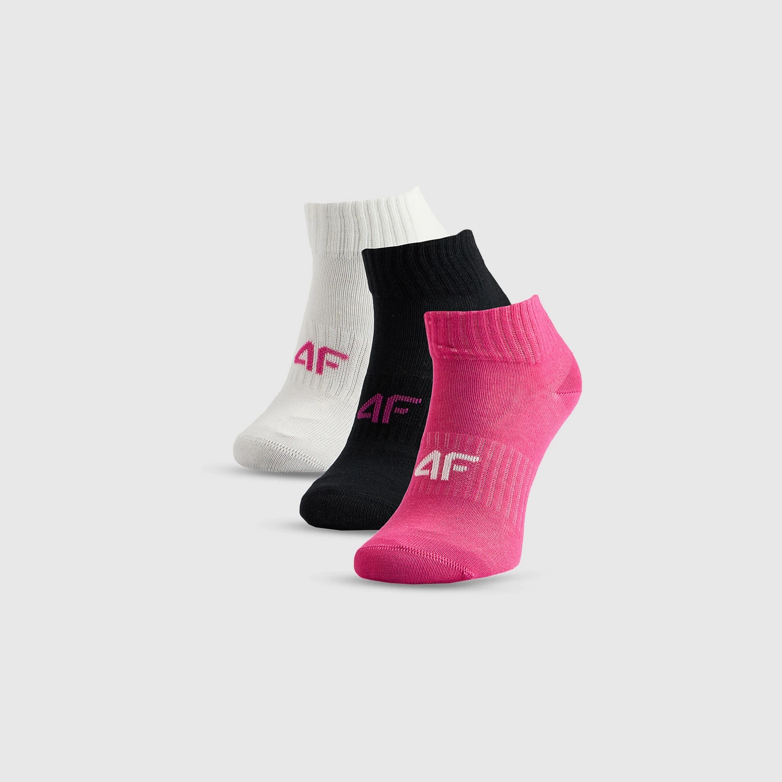 Ponožky krátke (3-pack) dievčenské - multicolor - Počet kusov: 3 ks · záber 1