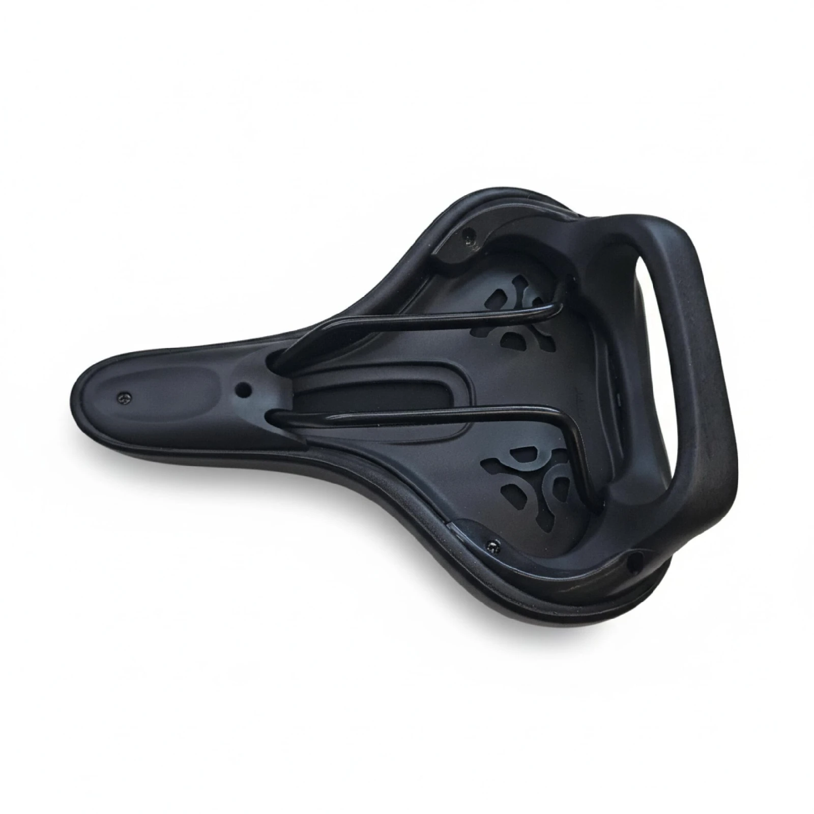 BTWIN Mestské sedlo 210 mm – 270 mm oceľové lyžiny s držadlom bez · záber 2
