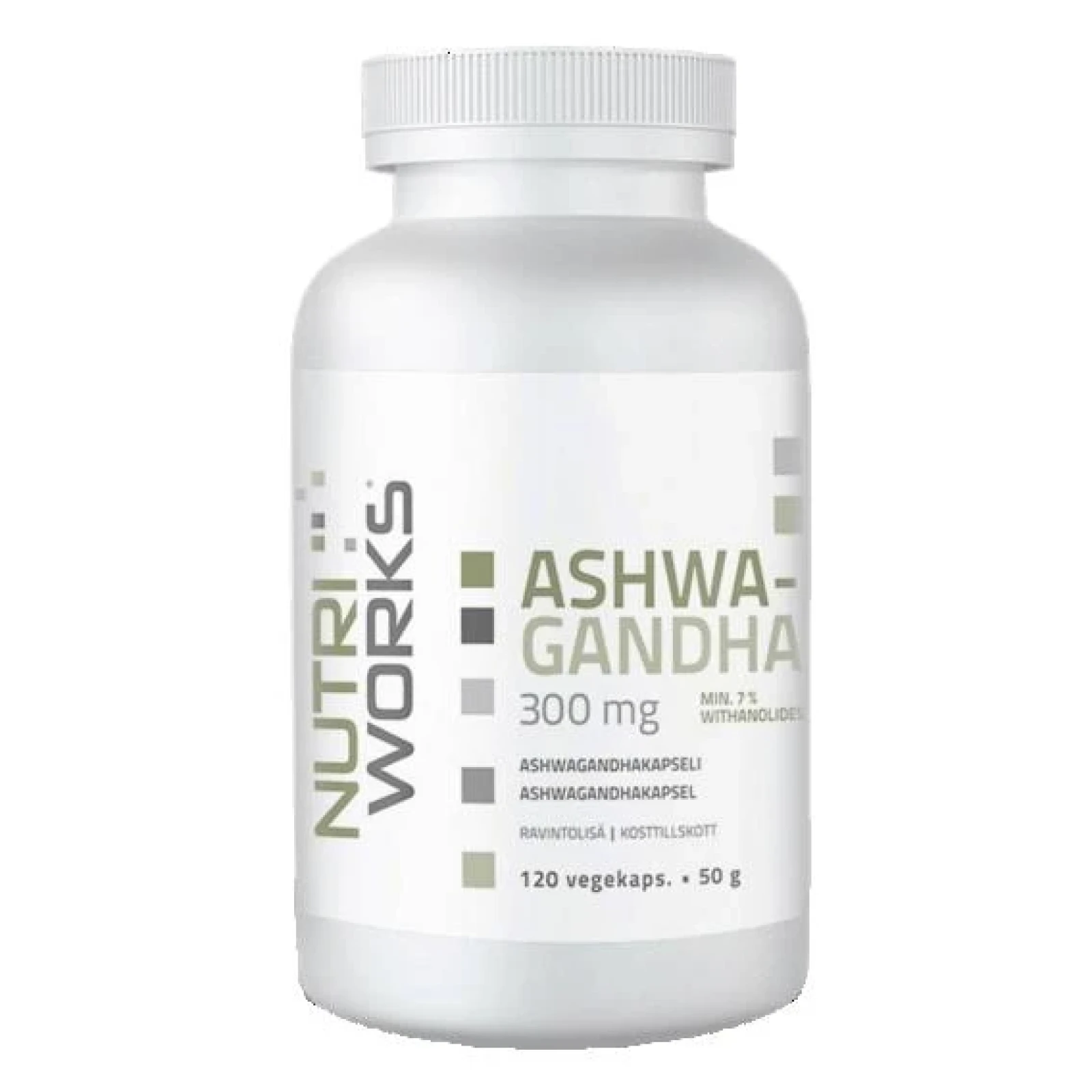 NutriWorks Ashwagandha 120 kapslí · záber 1