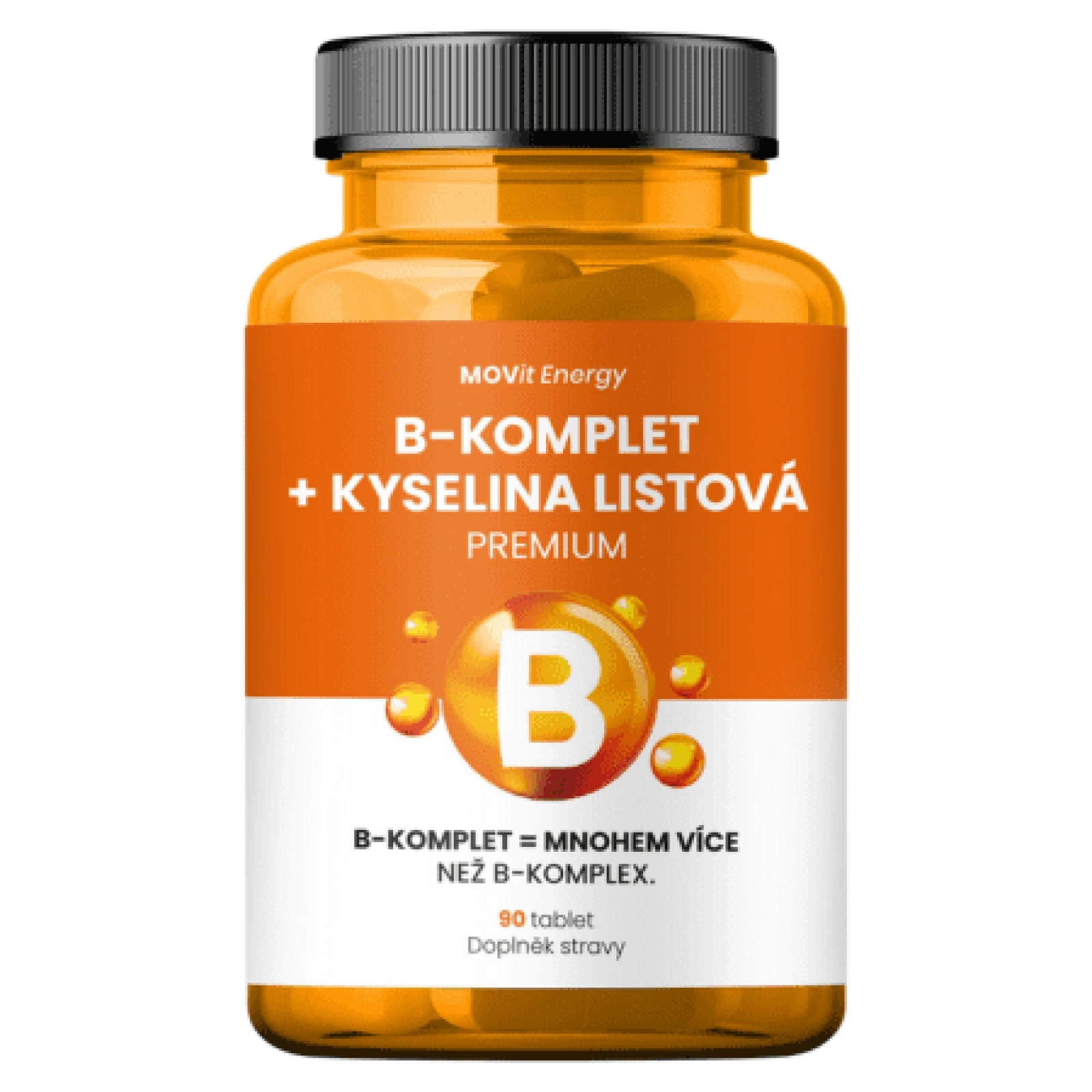 MOVit B-komplet + kyselina listová premium 90 kapsúl · záber 1