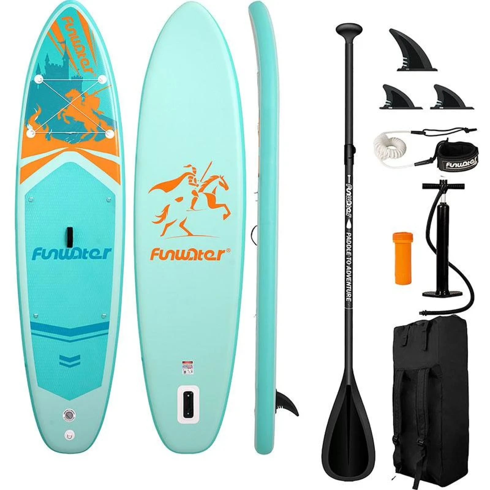 Funwater SUP SUPFW70A 3,5m (tyrkysová) paddleboard · záber 1
