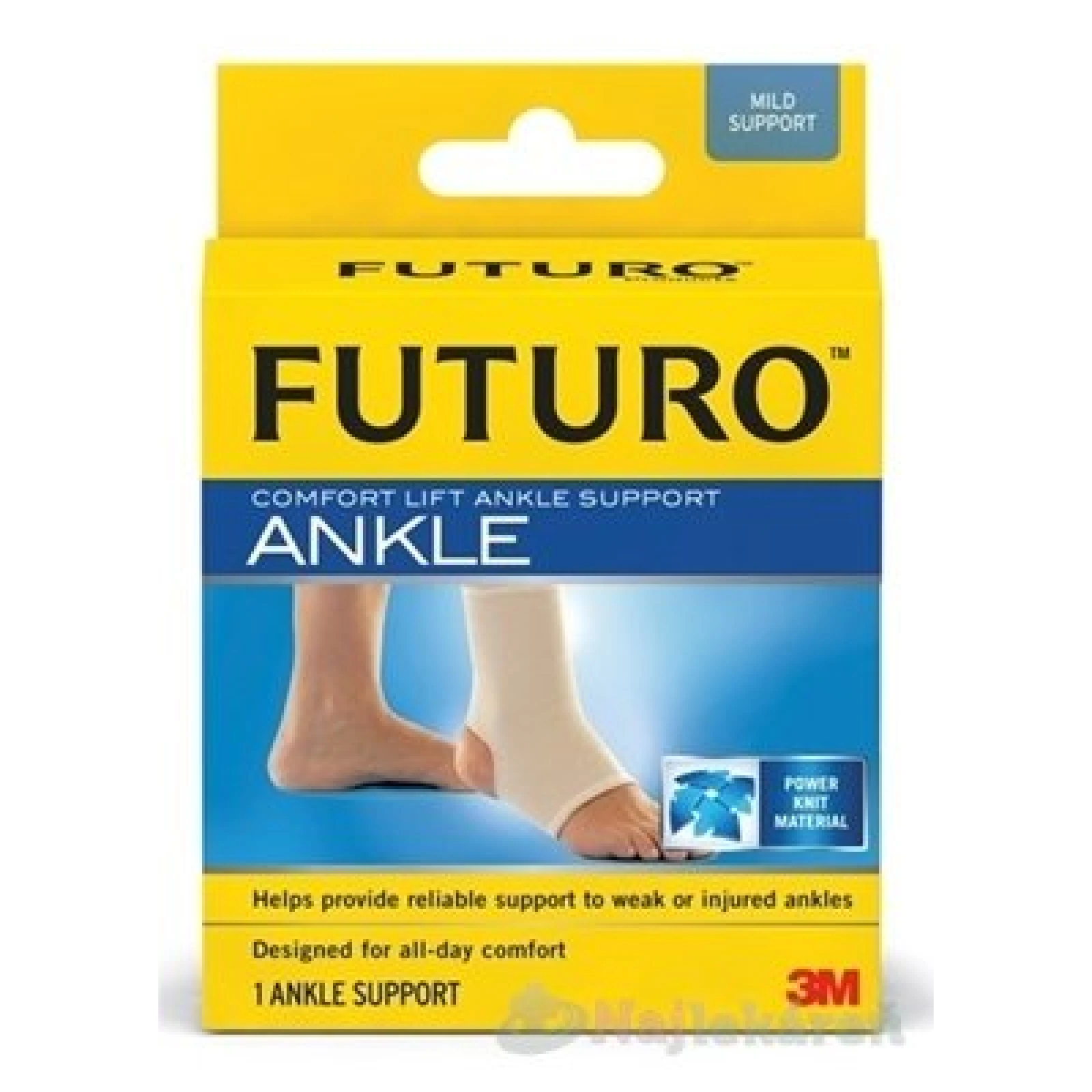 3M FUTURO Comfort bandáž na členok [SelP] veľkosť M, ľahká opora 1ks · záber 1