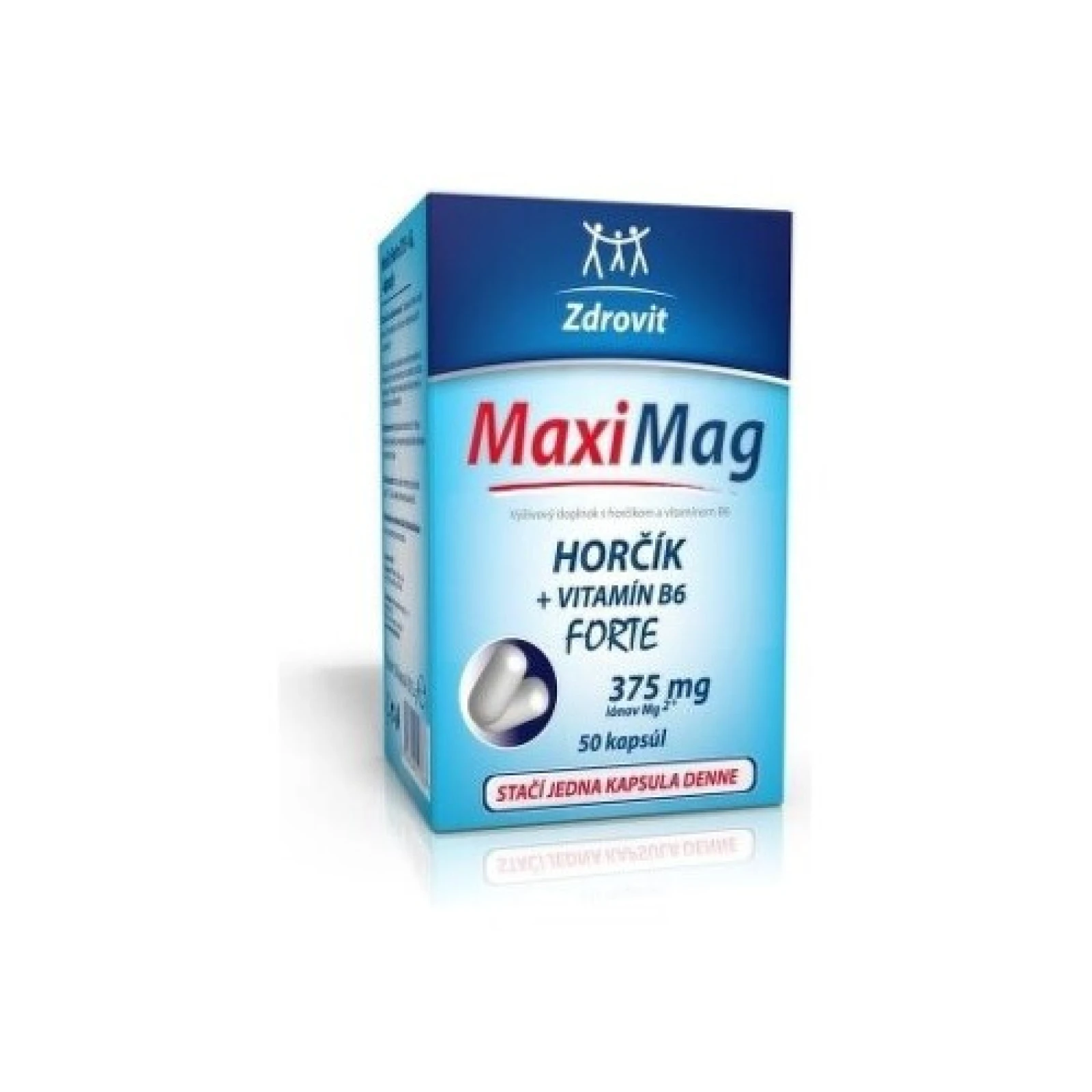 ZDROVIT MaxiMag horčík forte (375 mg) + vitamín B6 50 kapsúl · záber 1