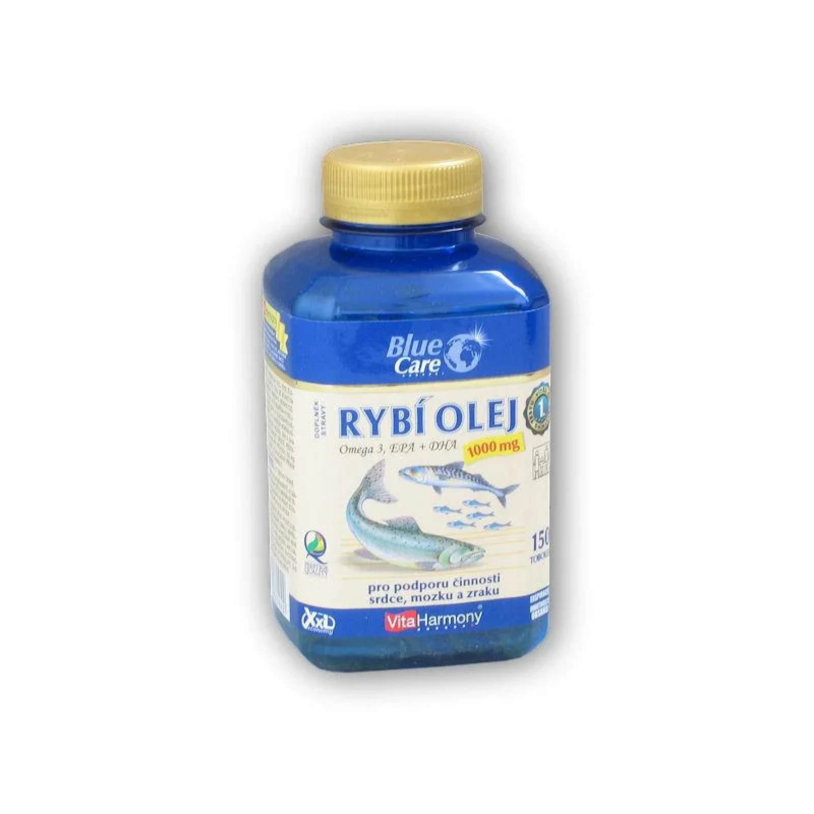 VitaHarmony Rybí olej Omega 3 1.000mg 150 tobolek · záber 1