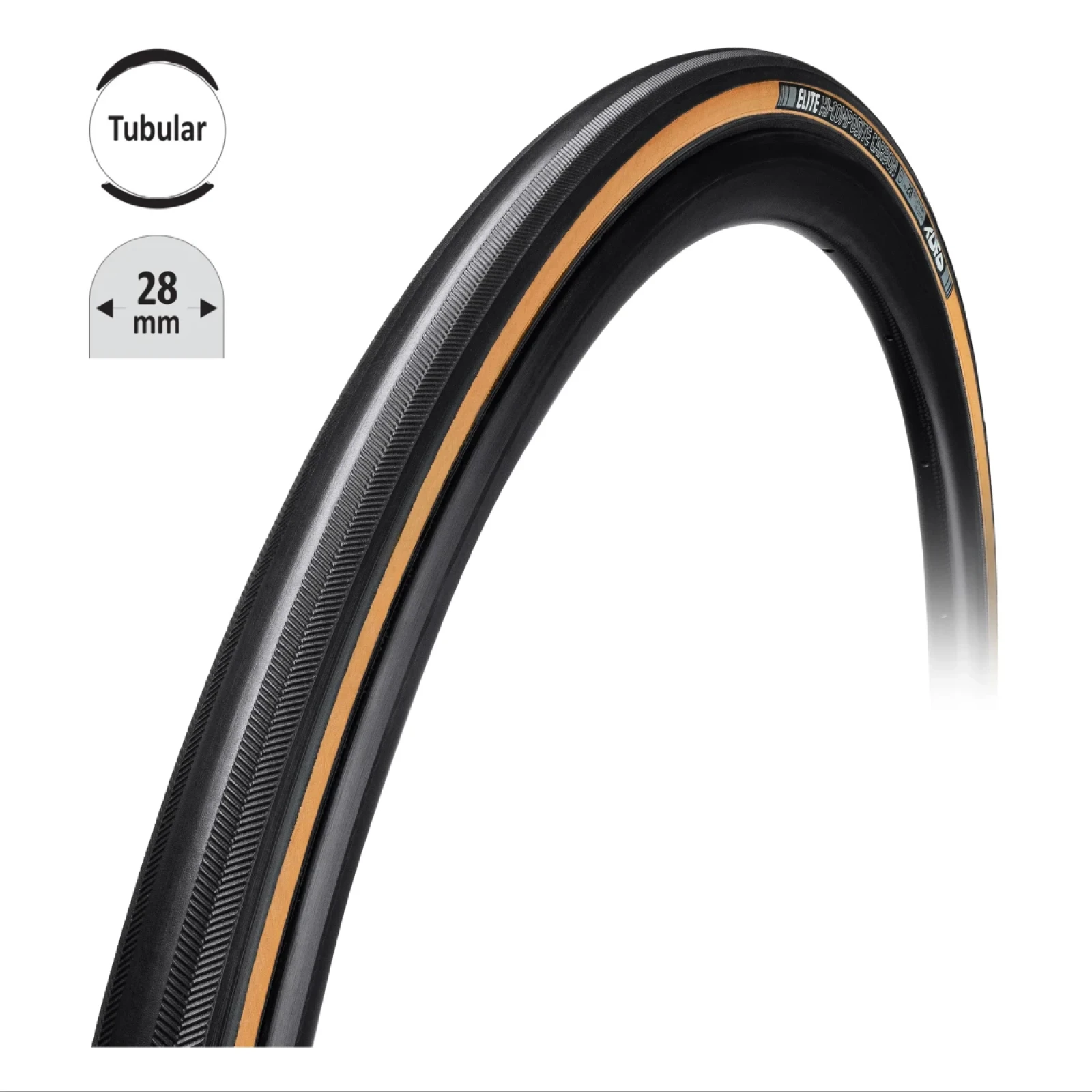 Tufo Galuska ELITE HiCC carbon 28 črn-béž 28"/28mm · záber 1