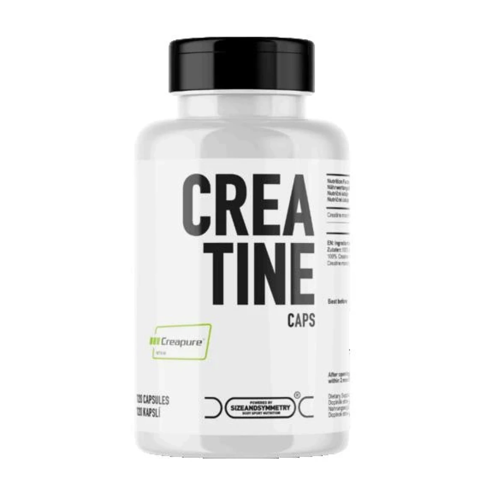 SizeandSymmetry Creatine Creapure 120 kapslí · záber 1