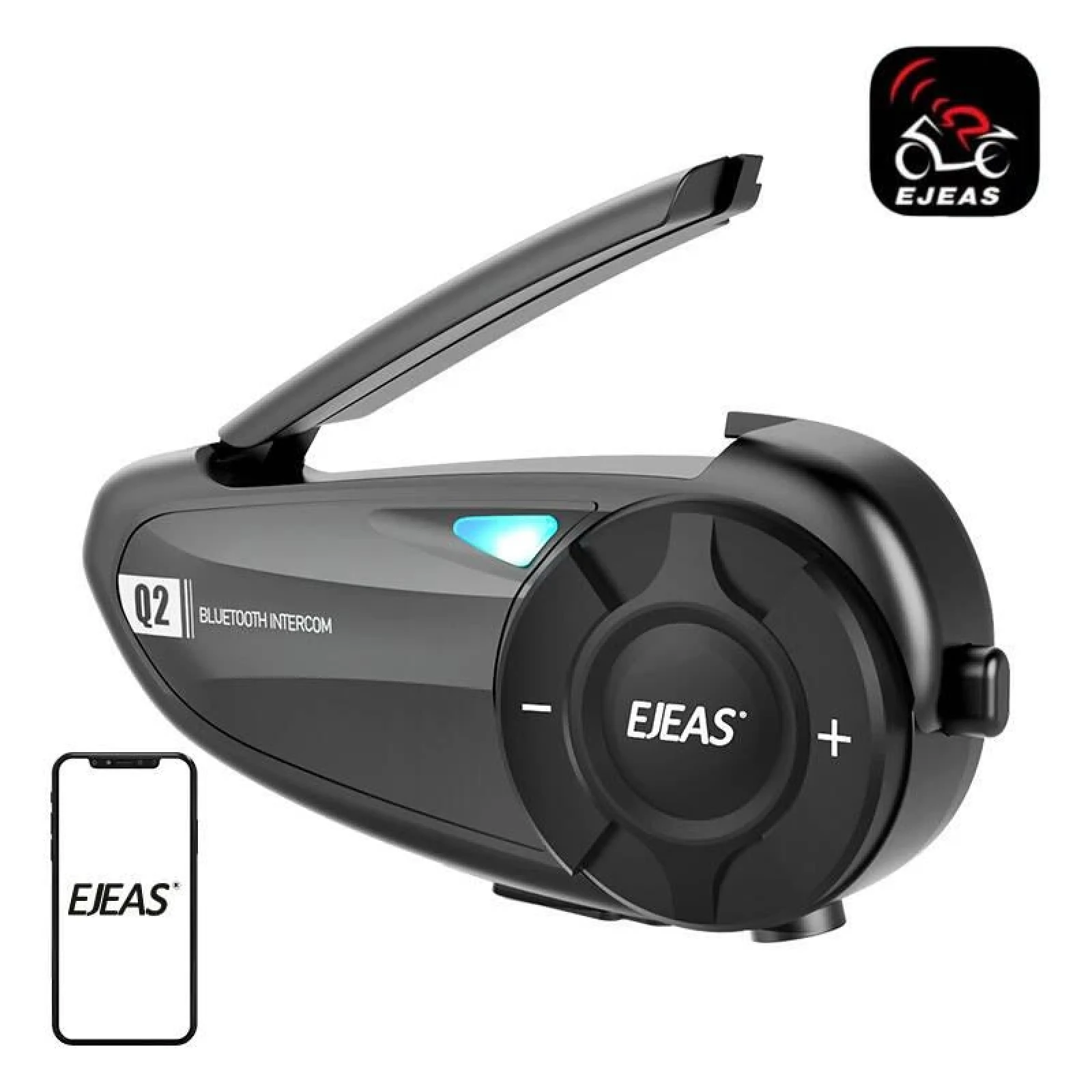 Ejeas Interkom pro motocykly Q2 · záber 1
