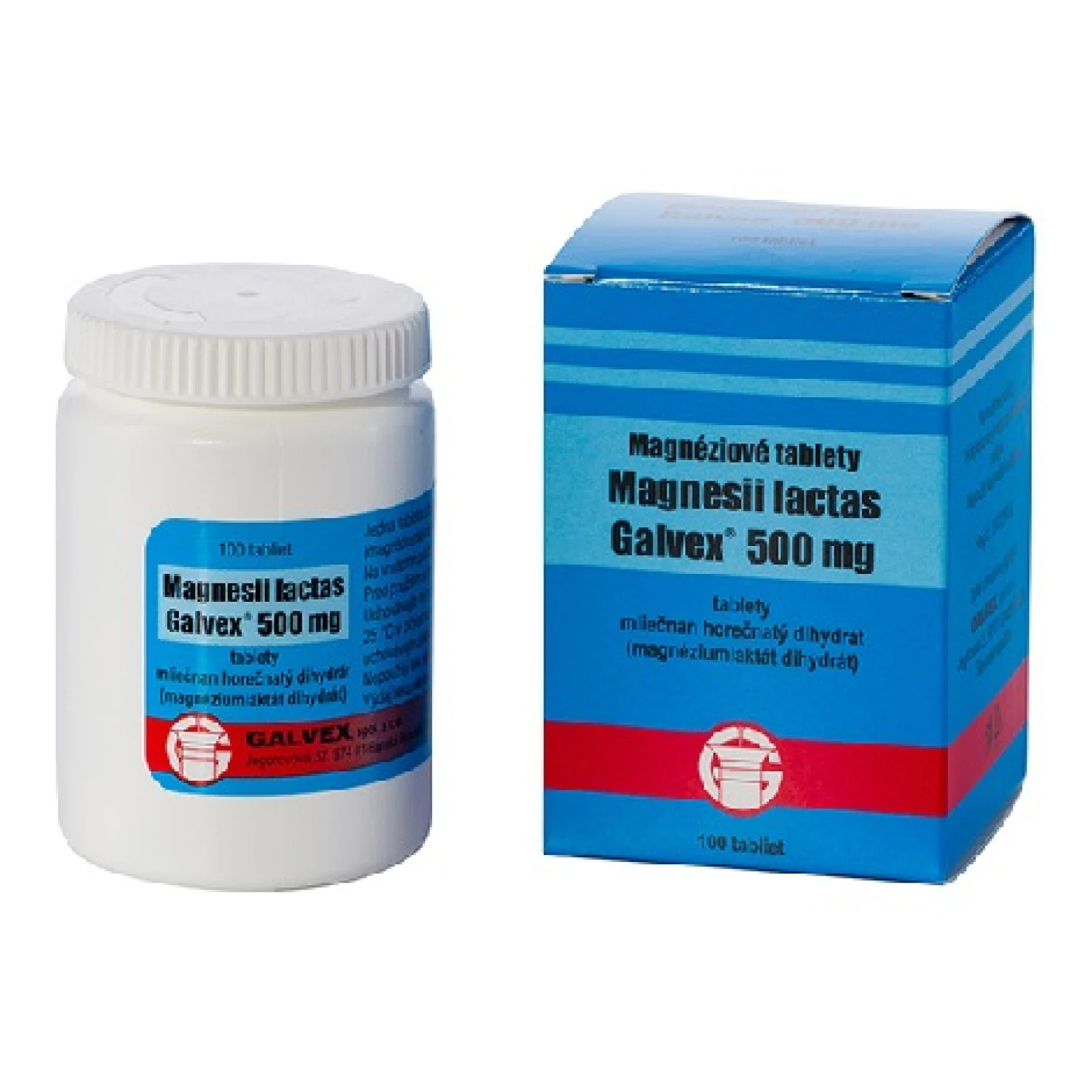 Galvex Magnéziové tablety 500 mg 100 tbl · záber 1