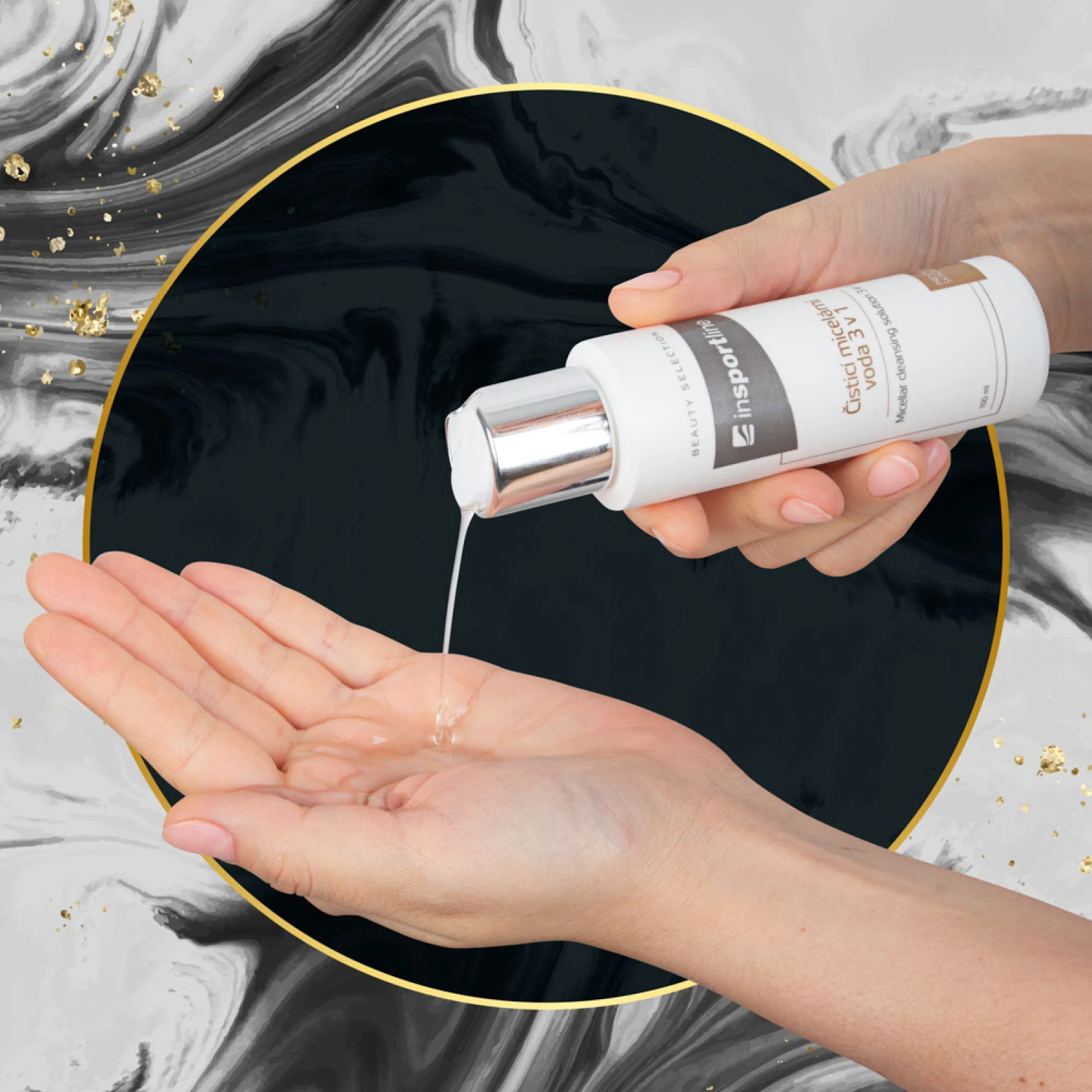 inSPORTline Čistiaca micelárna voda 3v1 100 ml · záber 4