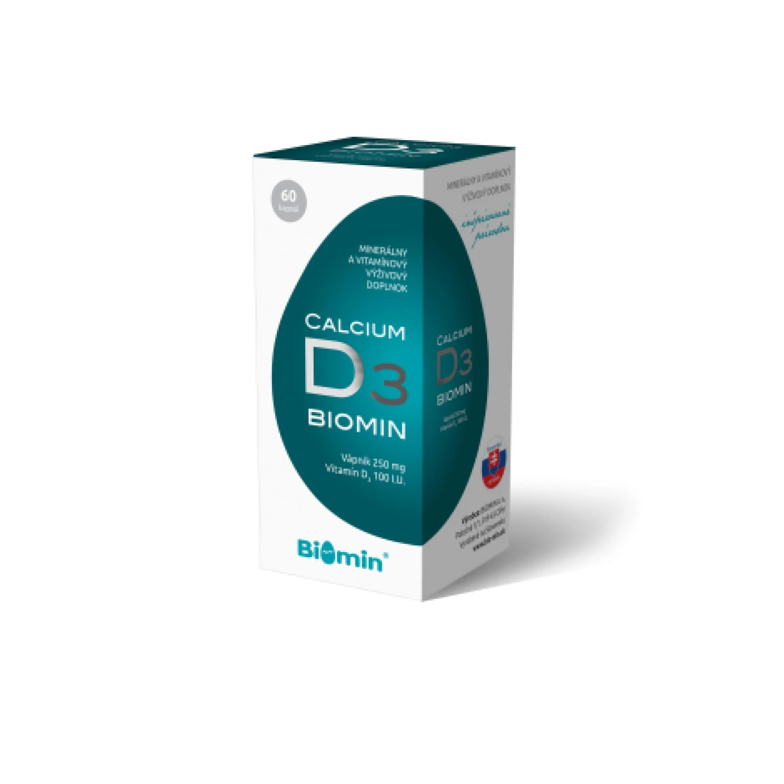 BIOMIN Calcium s vitamínom D3 60 kapsúl · záber 2