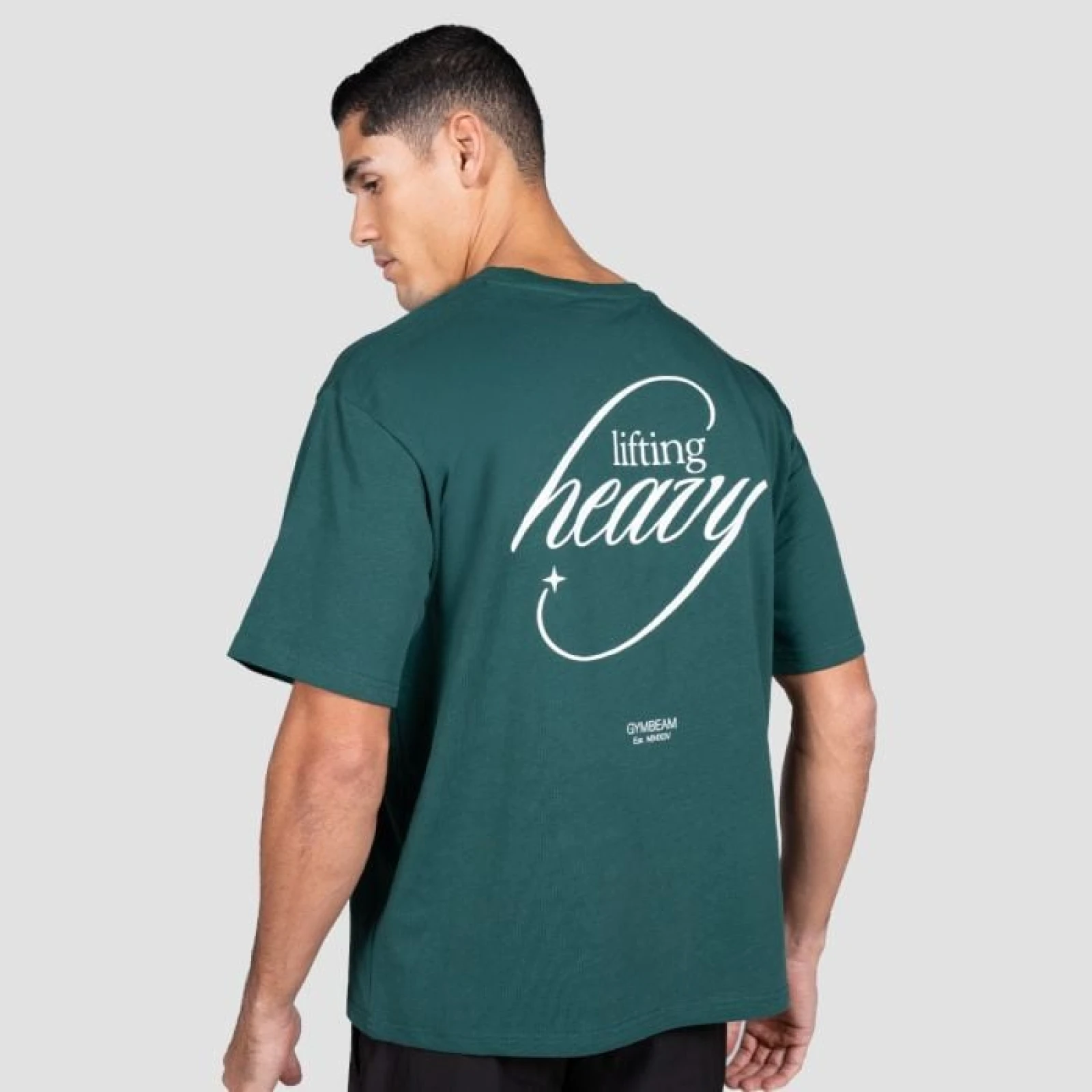 Мъжка тениска Lifting Heavy Forest - GymBeam - Размер: L | Тегло: 0,2679 g | Опаковка: 37 · záber 1