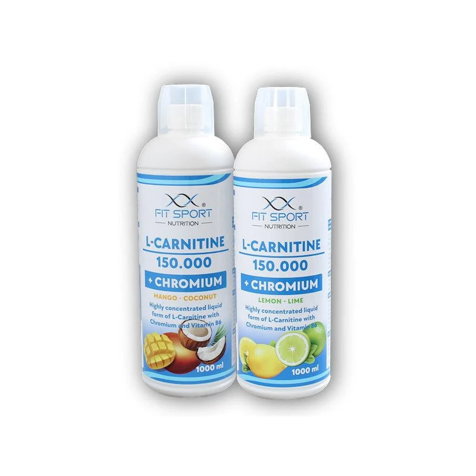 FitSport Nutrition 2x L-Carnitine 150000 + Chromium 1000ml · záber 1