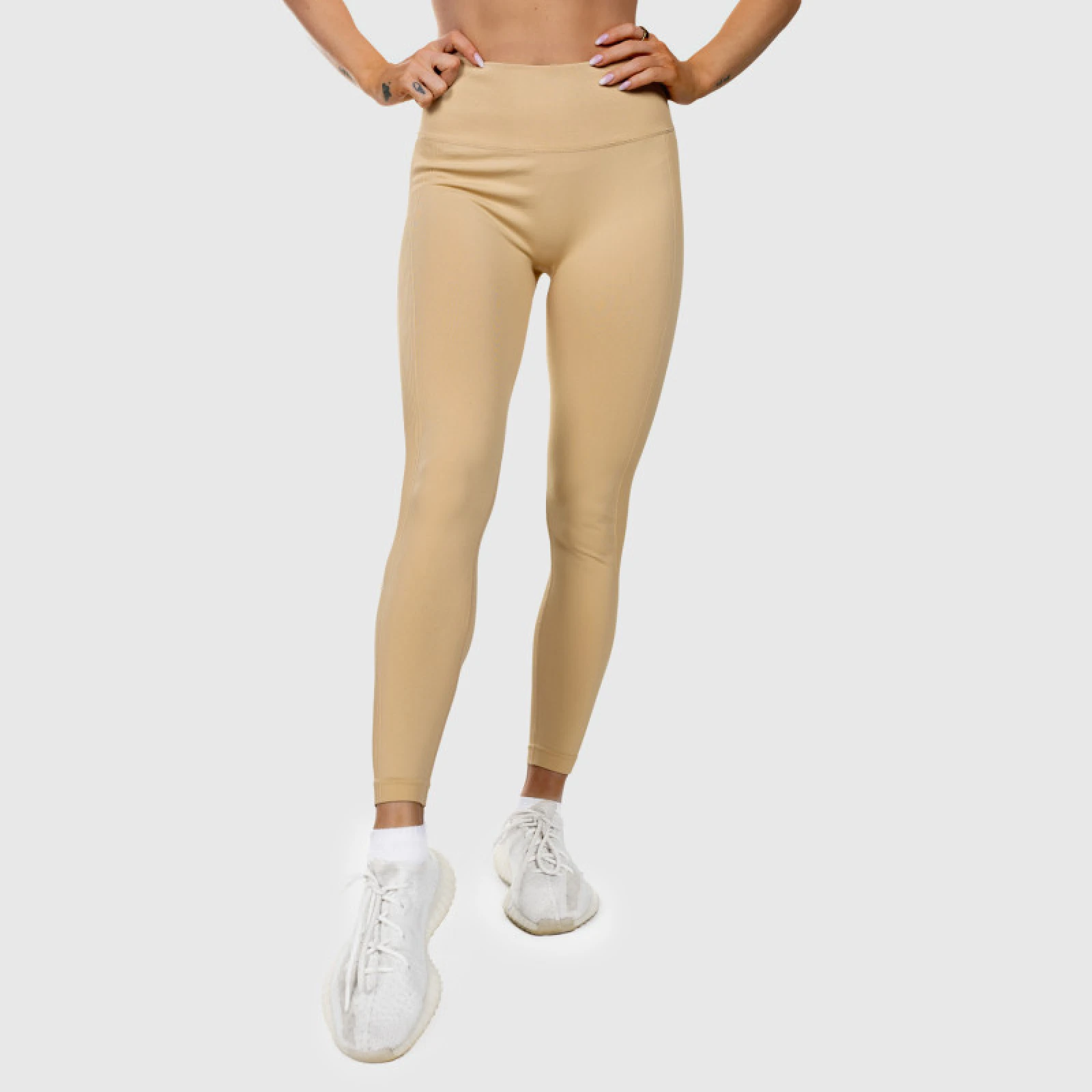 Bezšvové legíny Iron Aesthetics Seamless Butt, béžové · záber 3