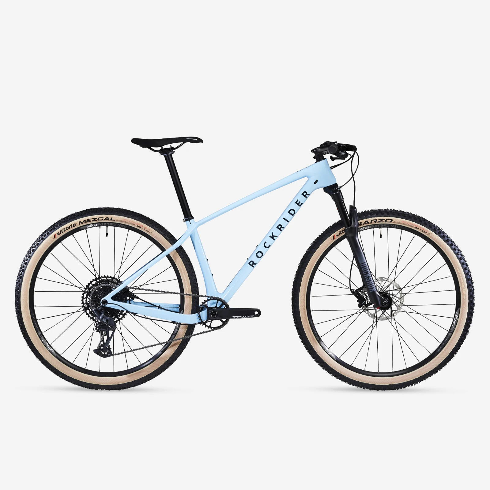 ROCKRIDER Horský bicykel XC Race 740 karbónový rám modrý XL (185-200 cm) · záber 1