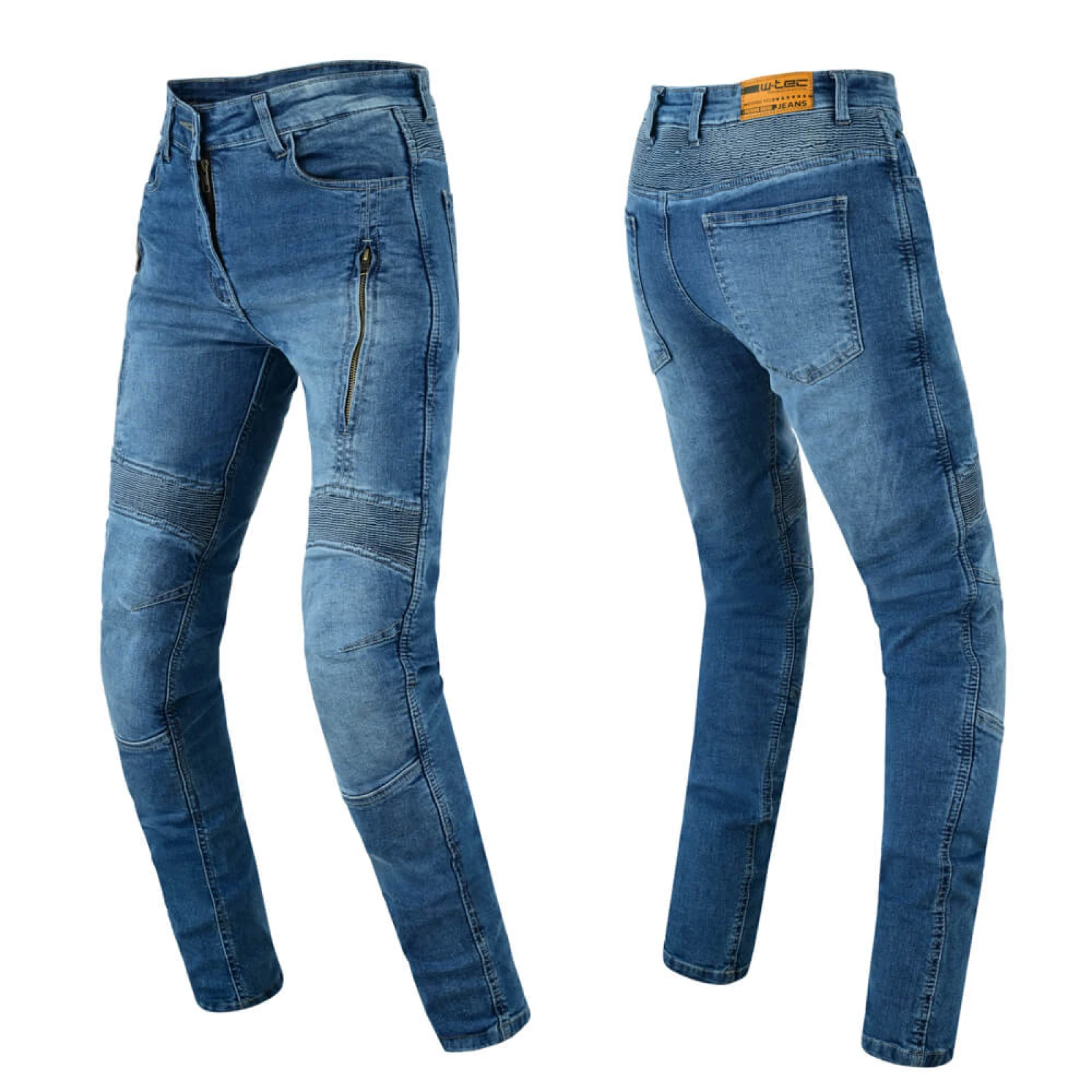 Dámske moto džínsy W-TEC Arikaro Lady Farba modrá, · záber 1