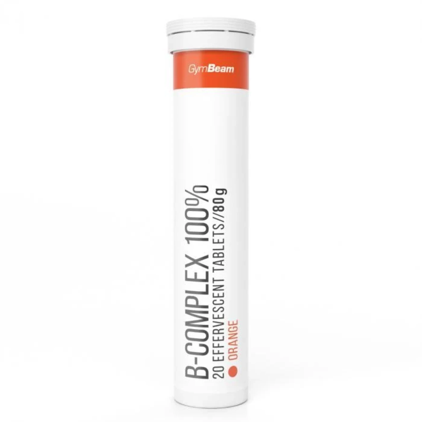 GymBeam B-Komplex 100 % šumivý 20 tab. POUZE pomeranč (VÝPRODEJ) · záber 1