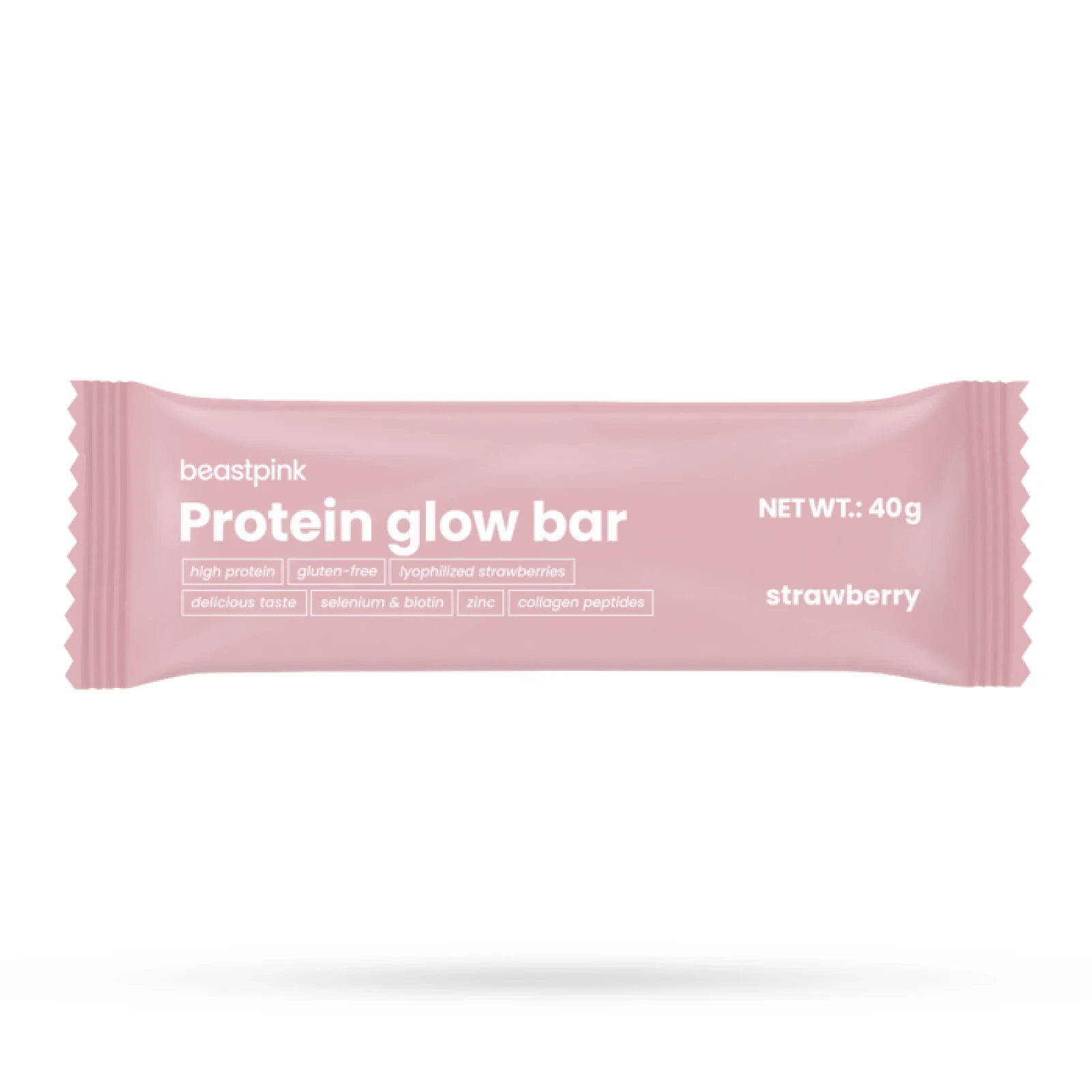 BeastPink Proteínová tyčinka GlowBar jahoda · záber 2