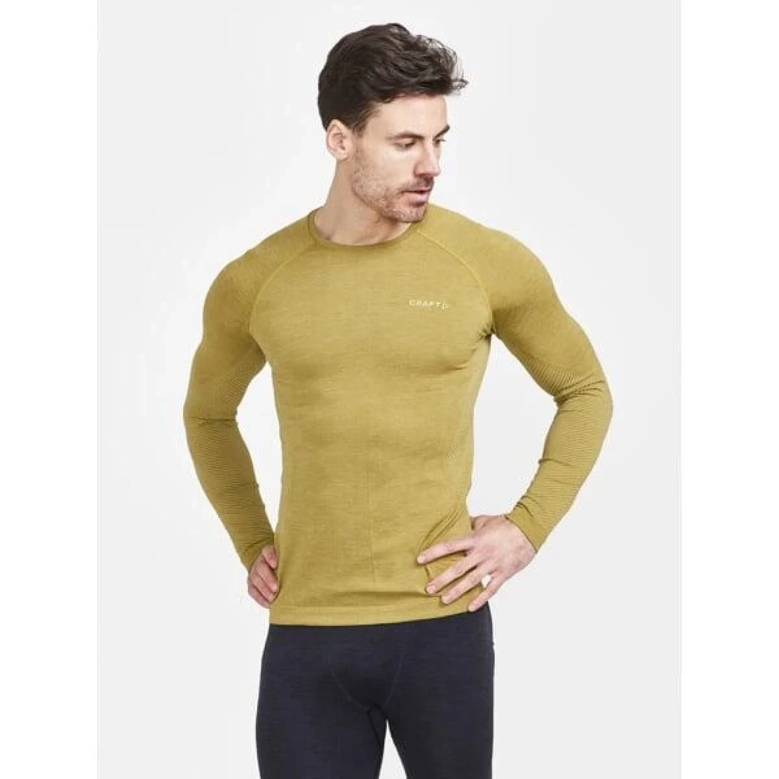 CRAFT CORE Dry Active Comfort LS - Velikost: M | Barva: hnedá · záber 2