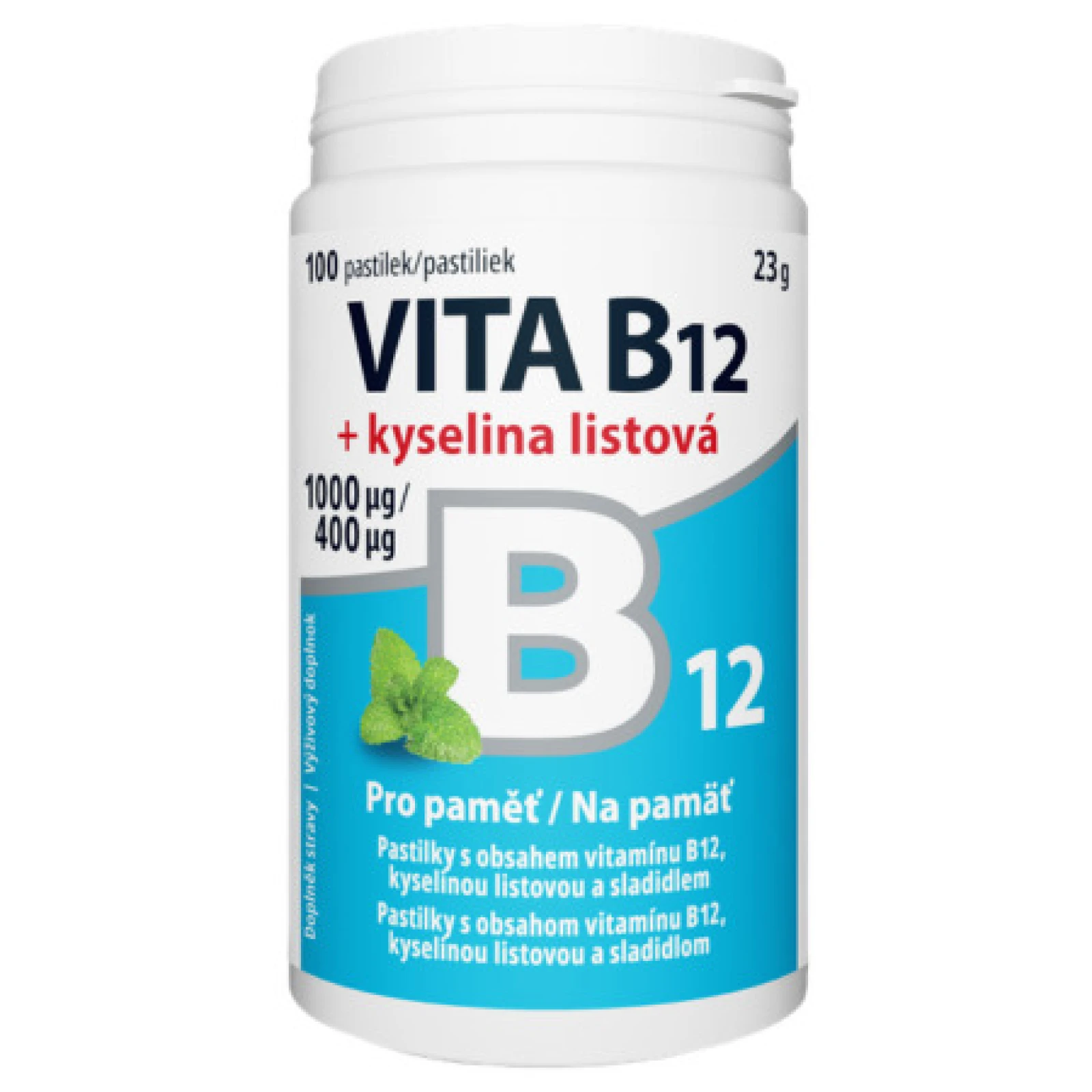 VITABALANS VITA B12 + kyselina listová 10 x 10 kapsúl · záber 1