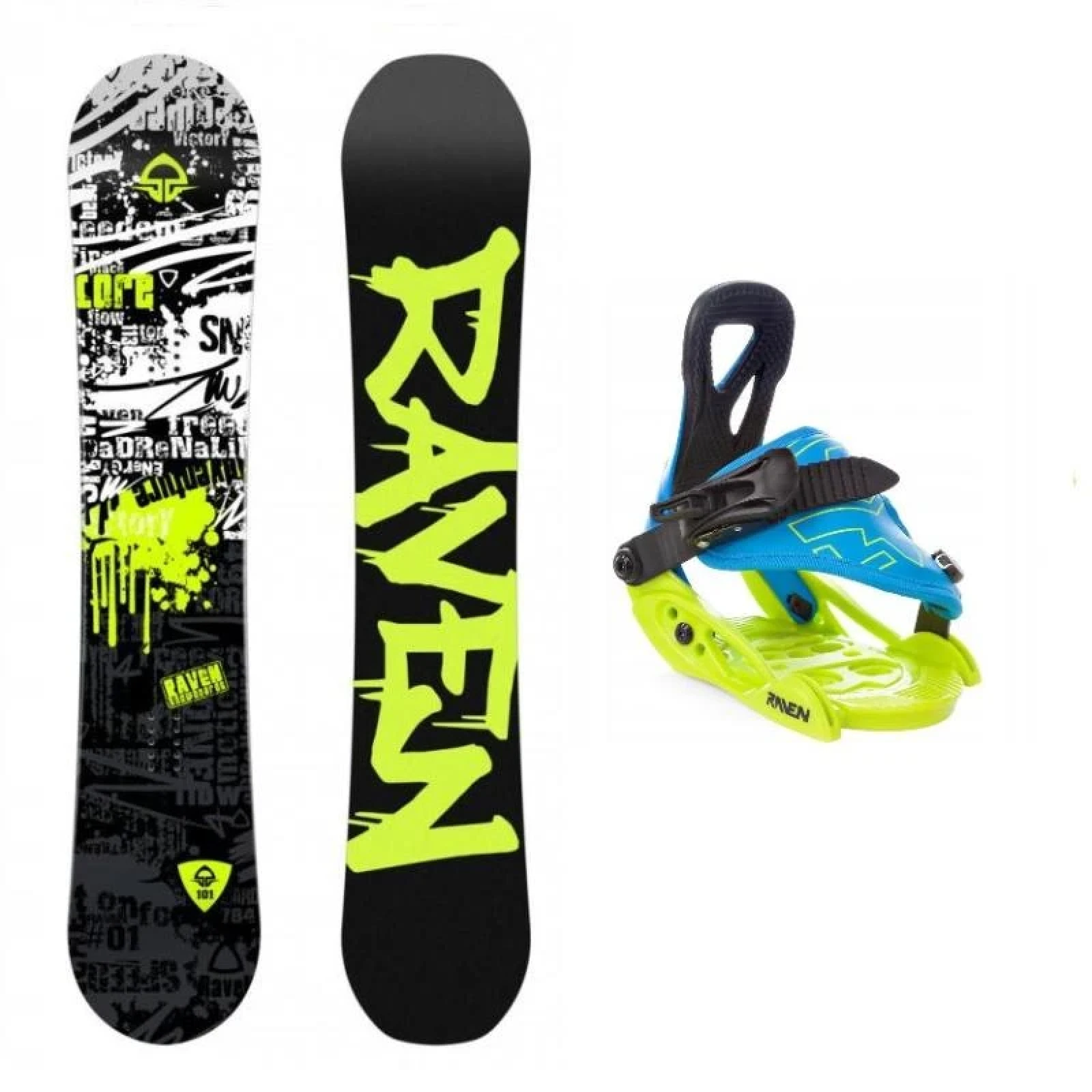 Raven Core Junior mini dětský snowboard + Raven s160 vázání · záber 1