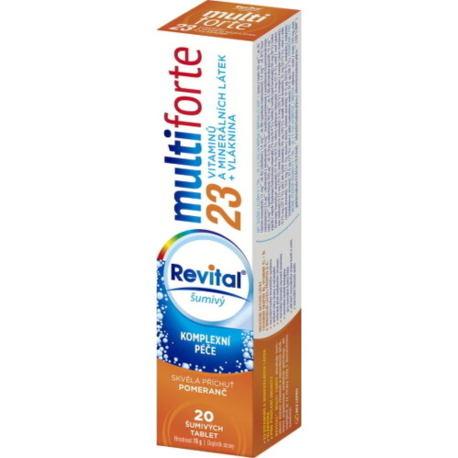 REVITAL Multiforte pomaranč 20 šumivých tabliet · záber 1