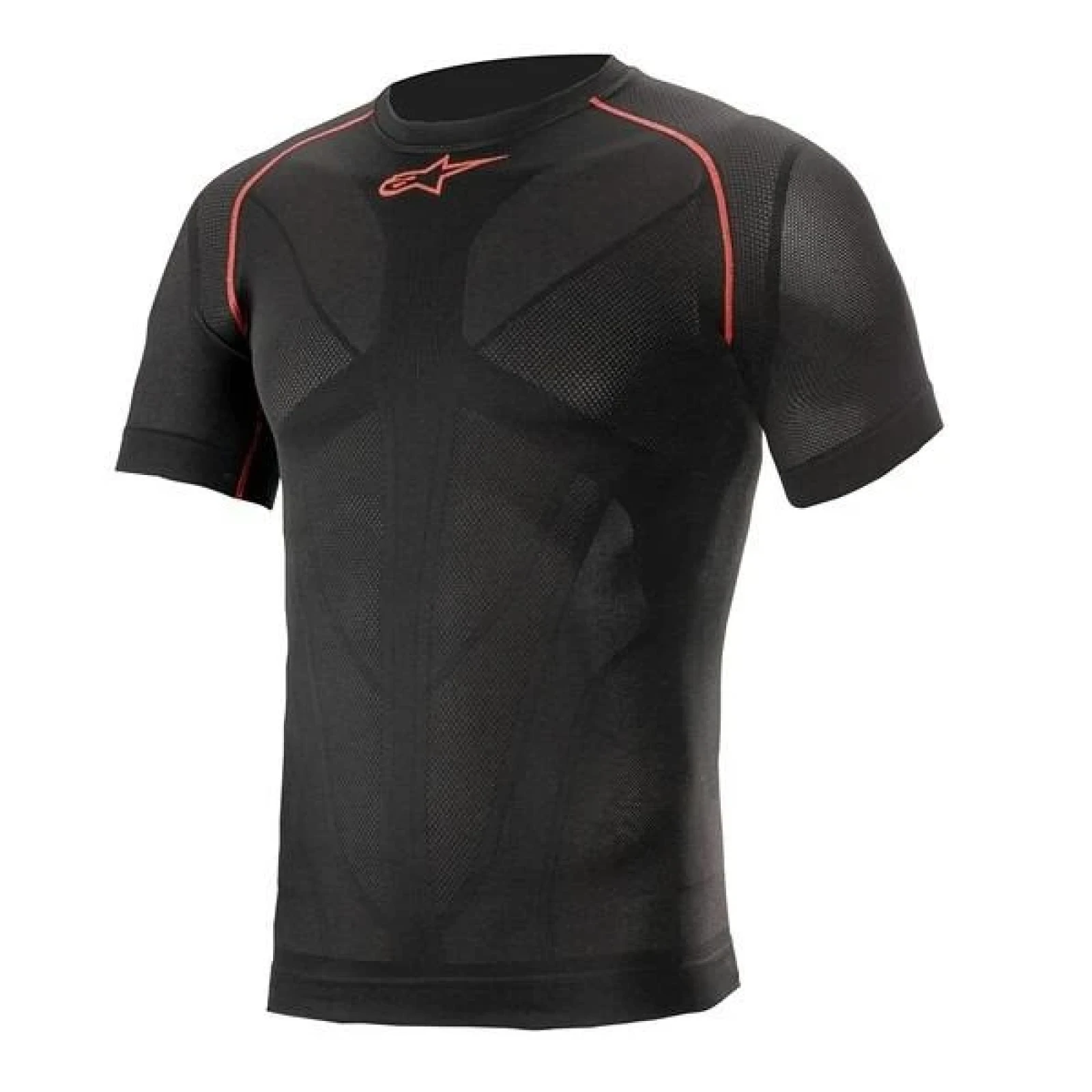 Alpinestars Termotriko s krátkým rukávem Ride Tech Summer černo-červené - Barva: čierna · záber 1