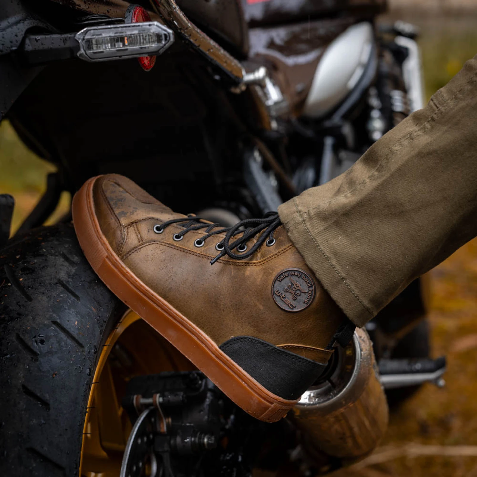 Moto topánky W-TEC Fred Farba stredomorská hnedá, · záber 4