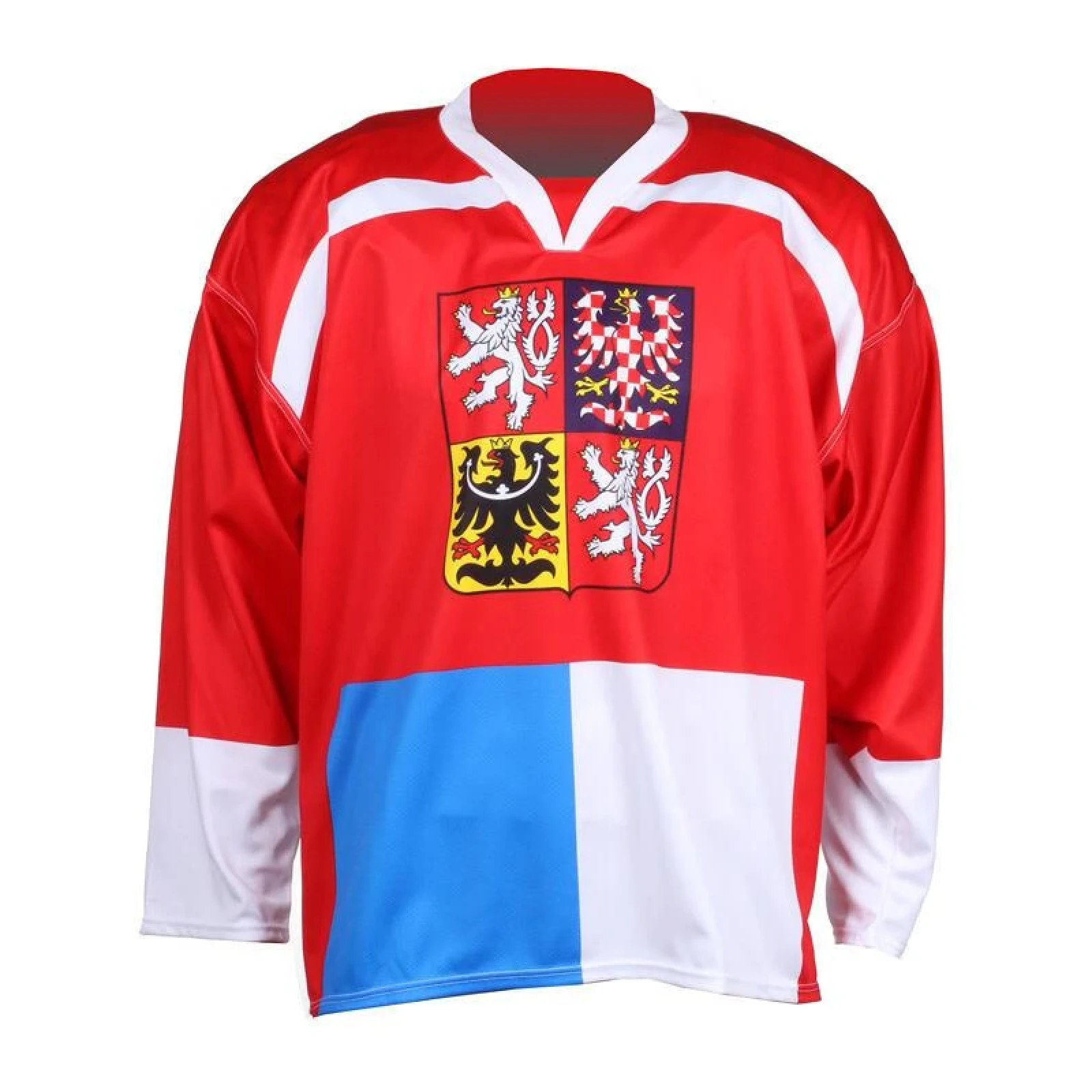 Merco hokejový dres ČR Nagano 1998 replika červená - bez potisku - Velikost: S | Barva: Červená · záber 1