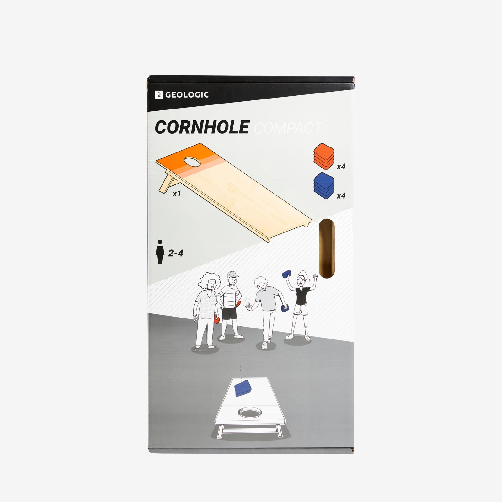 DECATHLON Kompaktná hra Cornhole pripravená na použitie bez · záber 2