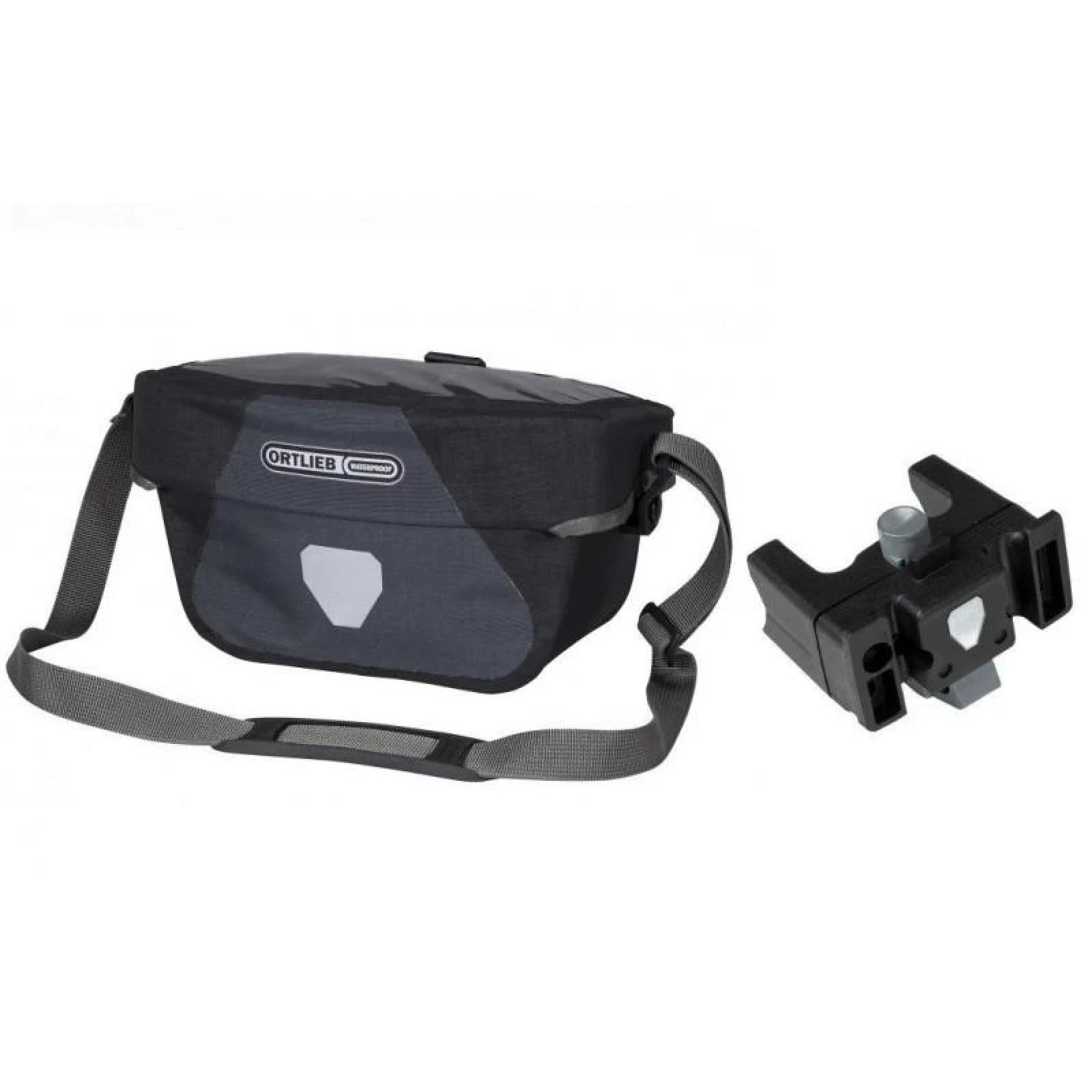 ORTLIEB Ultimate 6S Plus vodotěsná řidítková brašna + Mounting Set bez zámku · záber 1