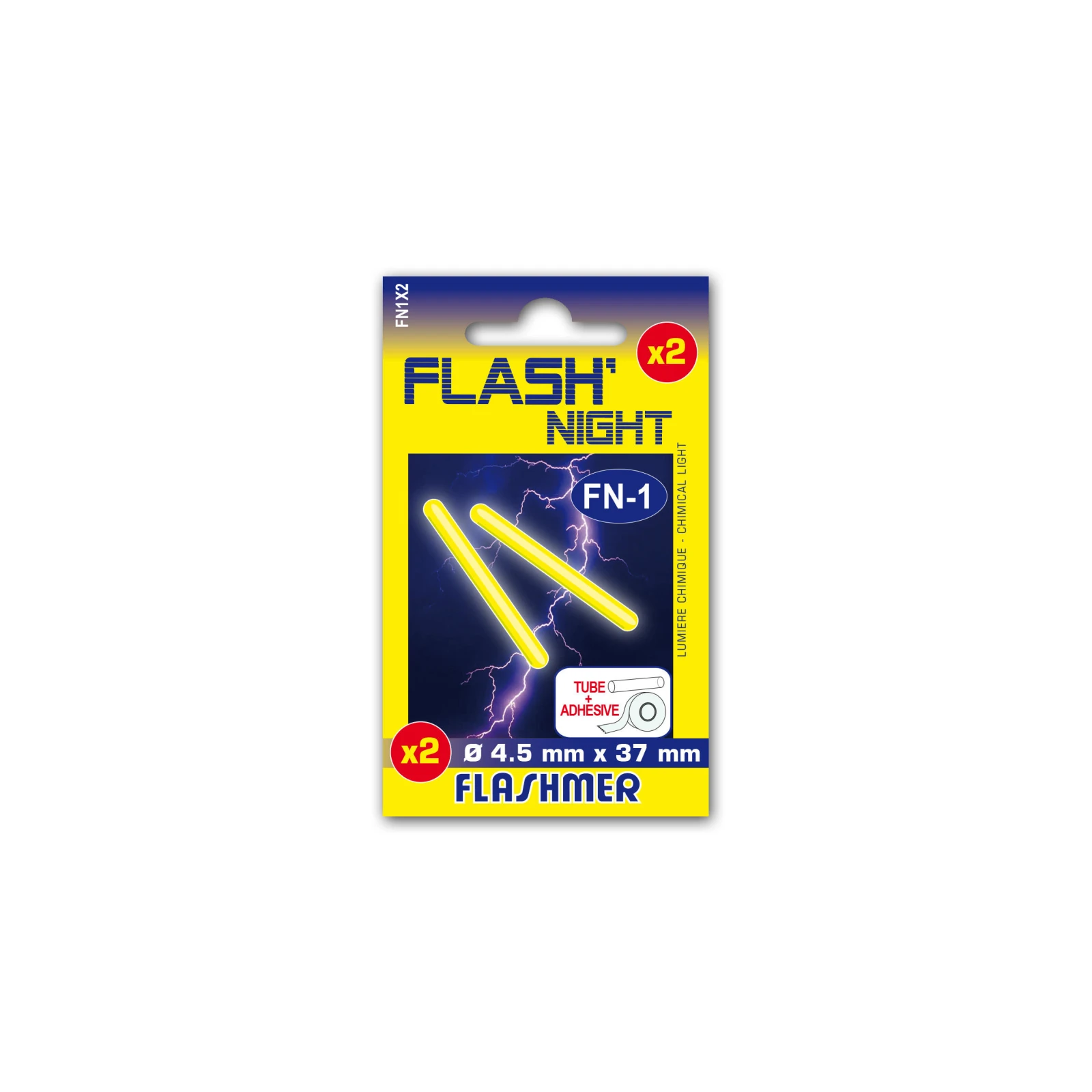 FLASHMER Svietiaca tyčinka Stick Light 4,5 mm 2 ks na lov v mori · záber 1