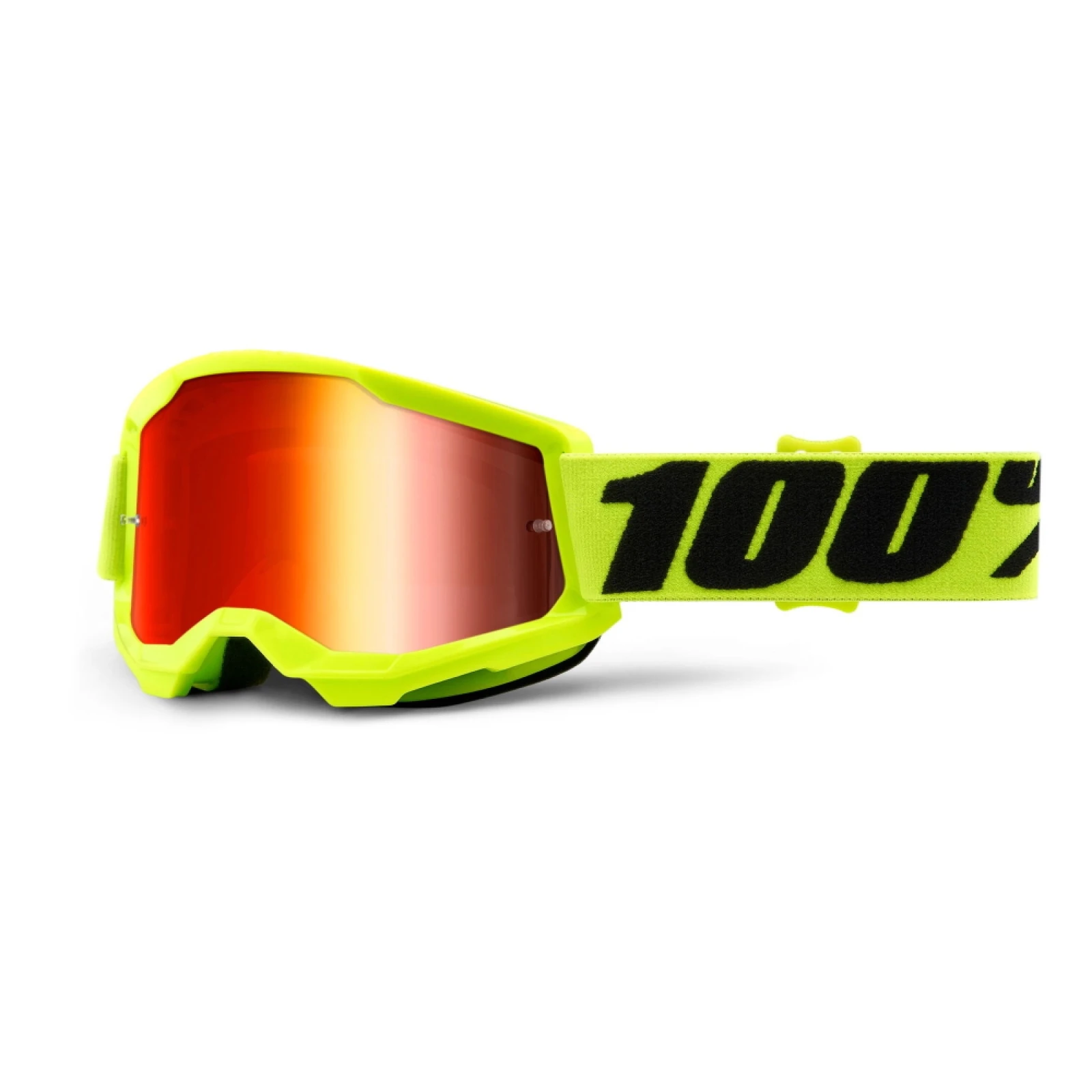 100% Strata 2 Youth Mirror čierna, zrkadlové strieborné plexi · záber 2