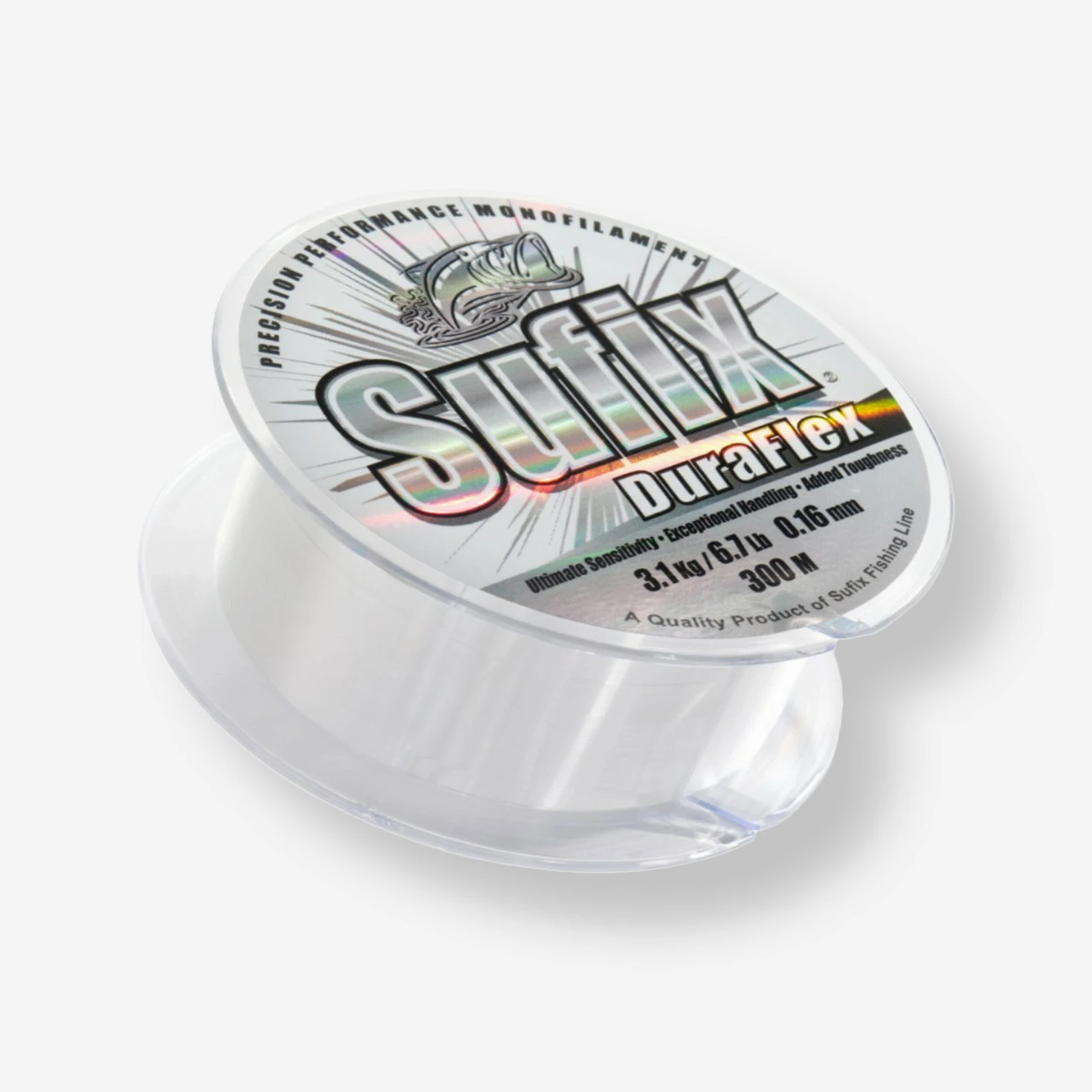 SUFIX Rybársky vlasec/šnúra na lov v mori Duraflex Clear 300 m 20/100 · záber 1