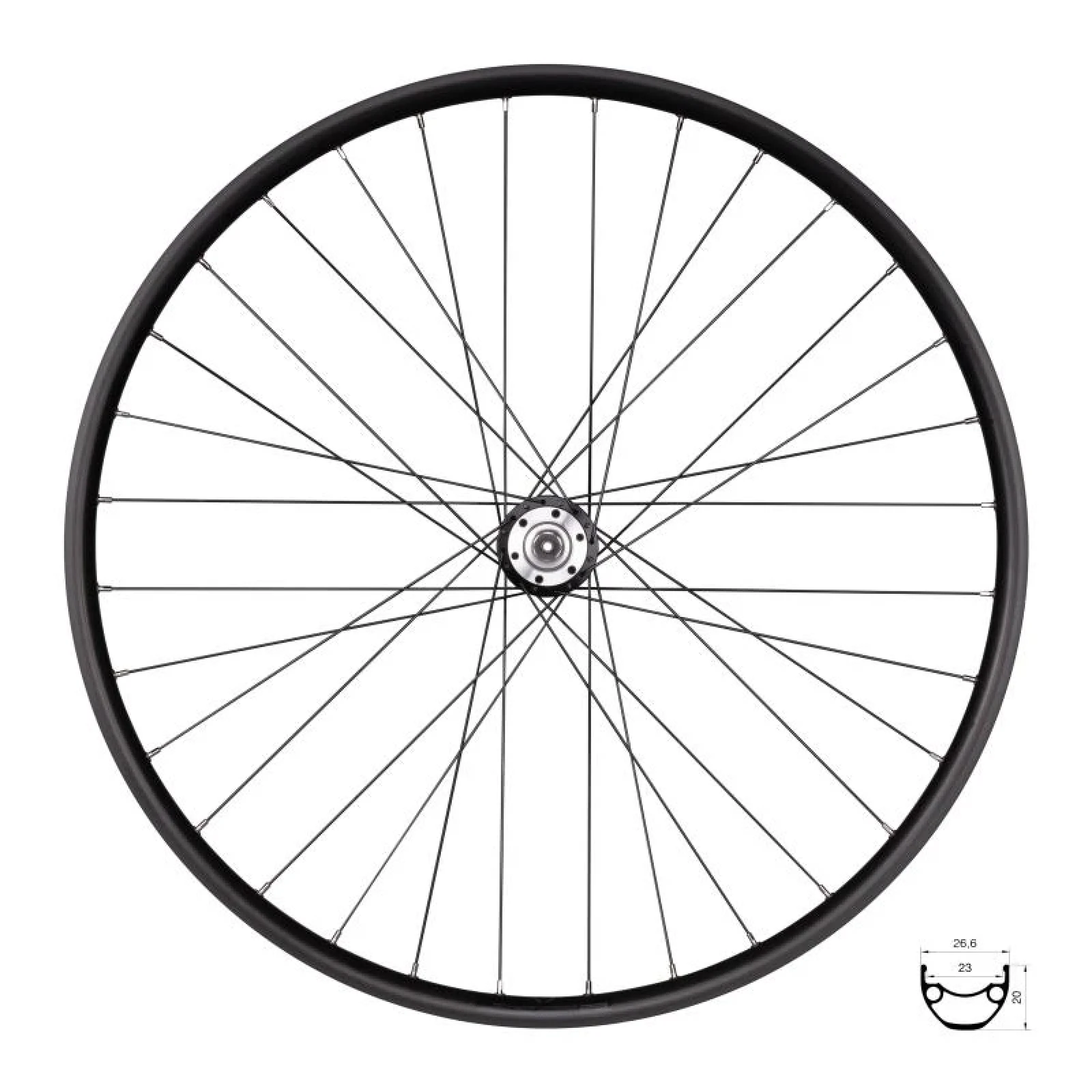 Force Kolo přední XC DISC 622x23 F804340-6d 32d · záber 1