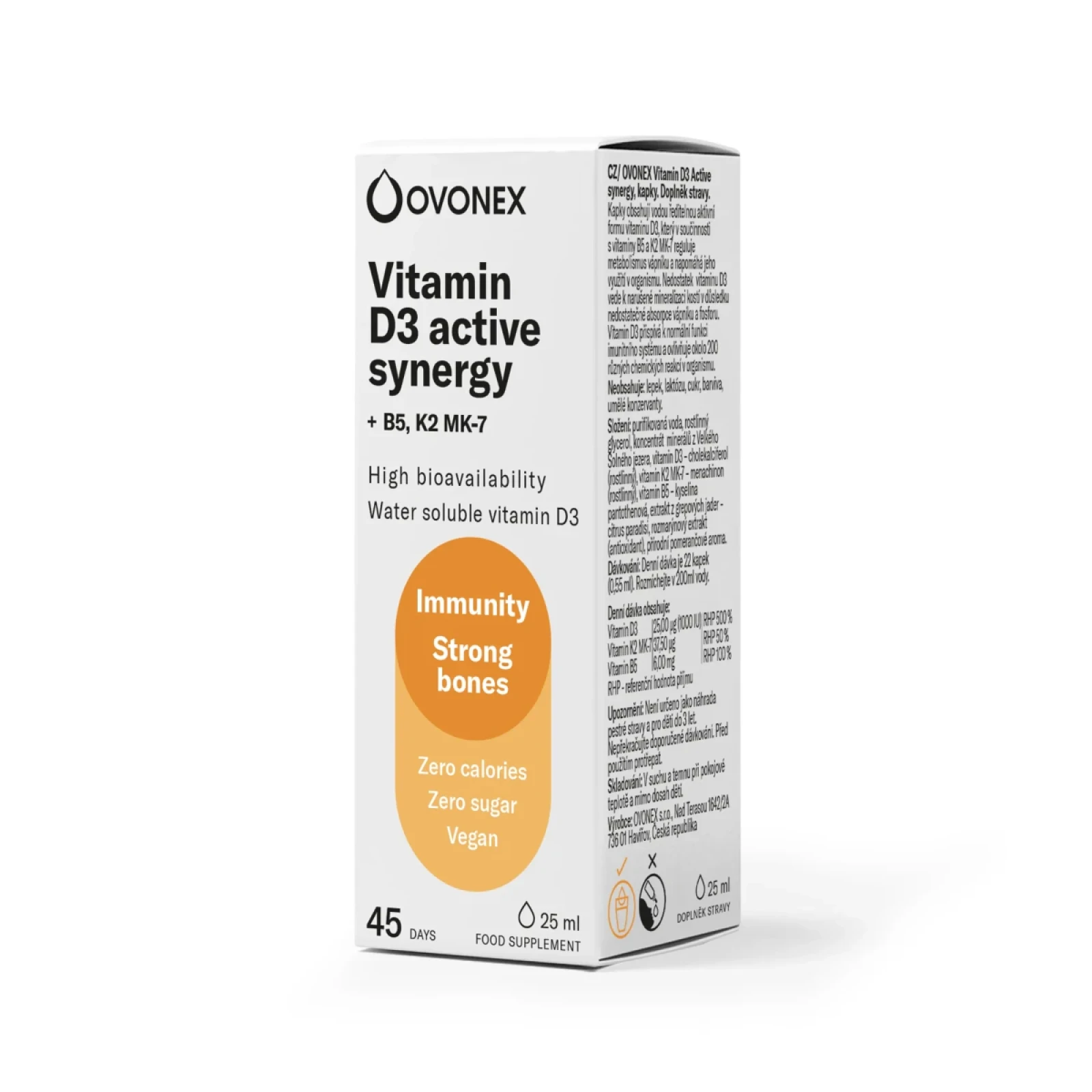 OVONEX Kapky Vitamin D3 active synergy 25 ml · záber 1