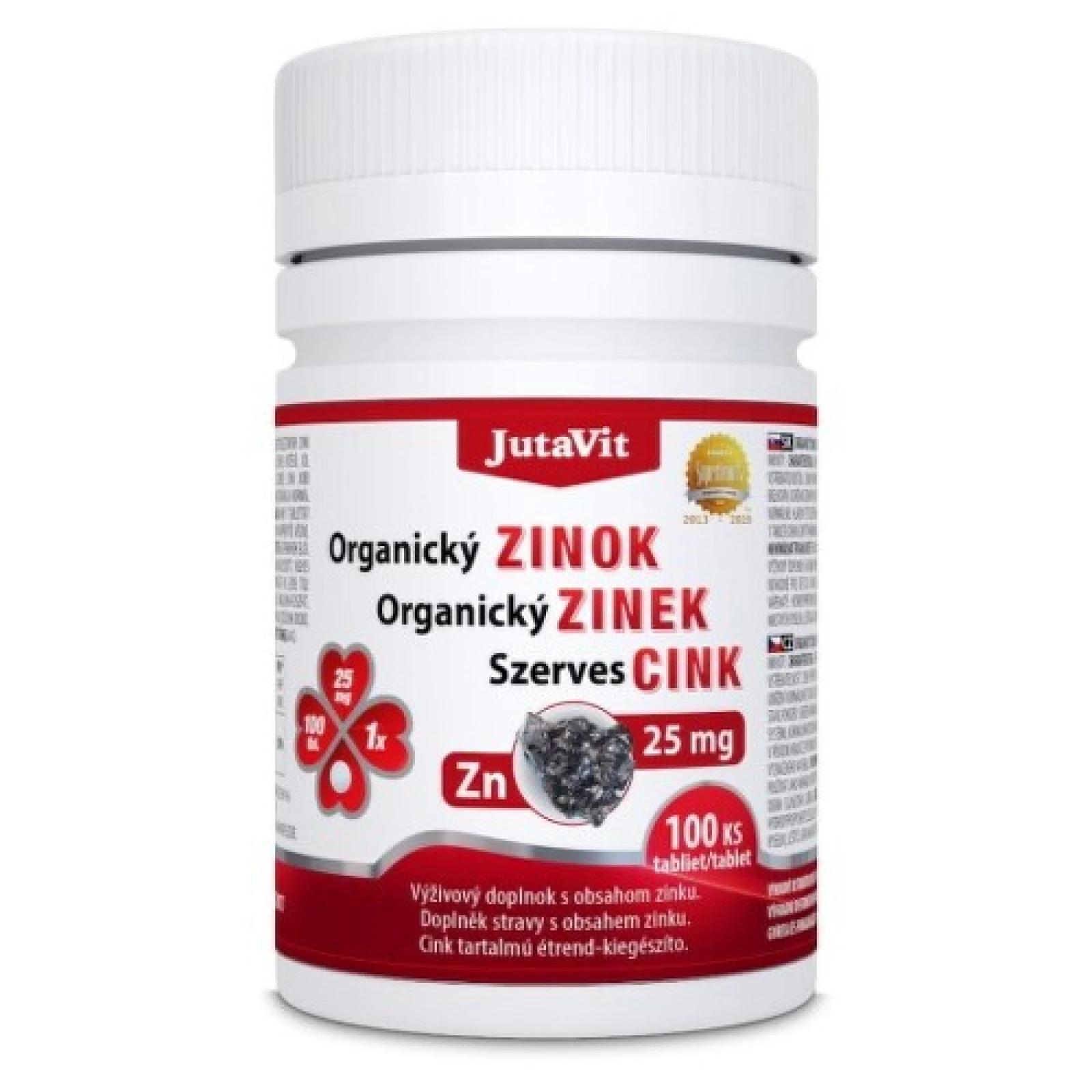 JUTAVIT Organický zinok 25 mg 100 tabliet · záber 1