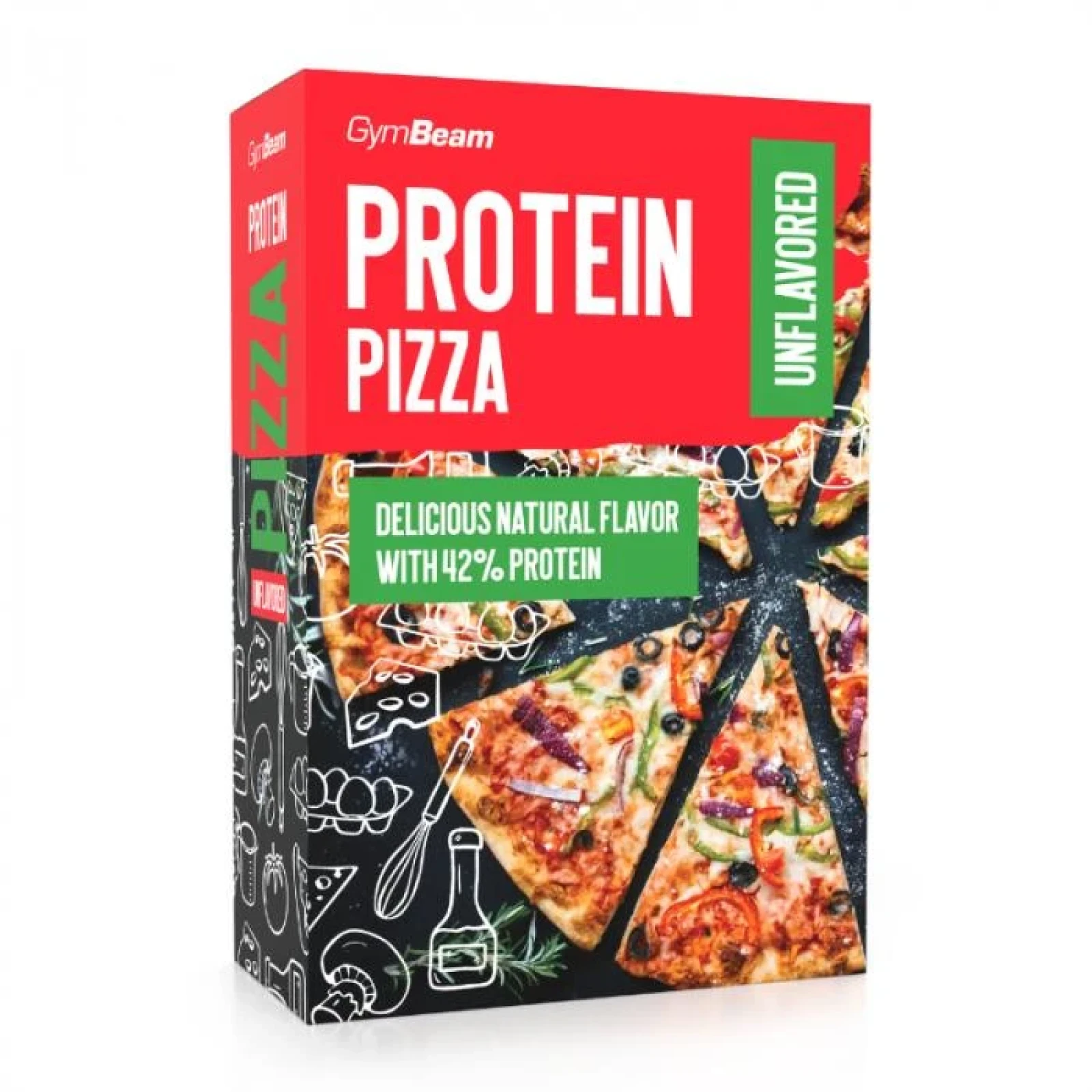 GymBeam Protein Pizza 500 g - Příchuť: Bez příchuti | Balenie: 500 g | Hmotnost: 0,5 kg | Balení: 5 · záber 3